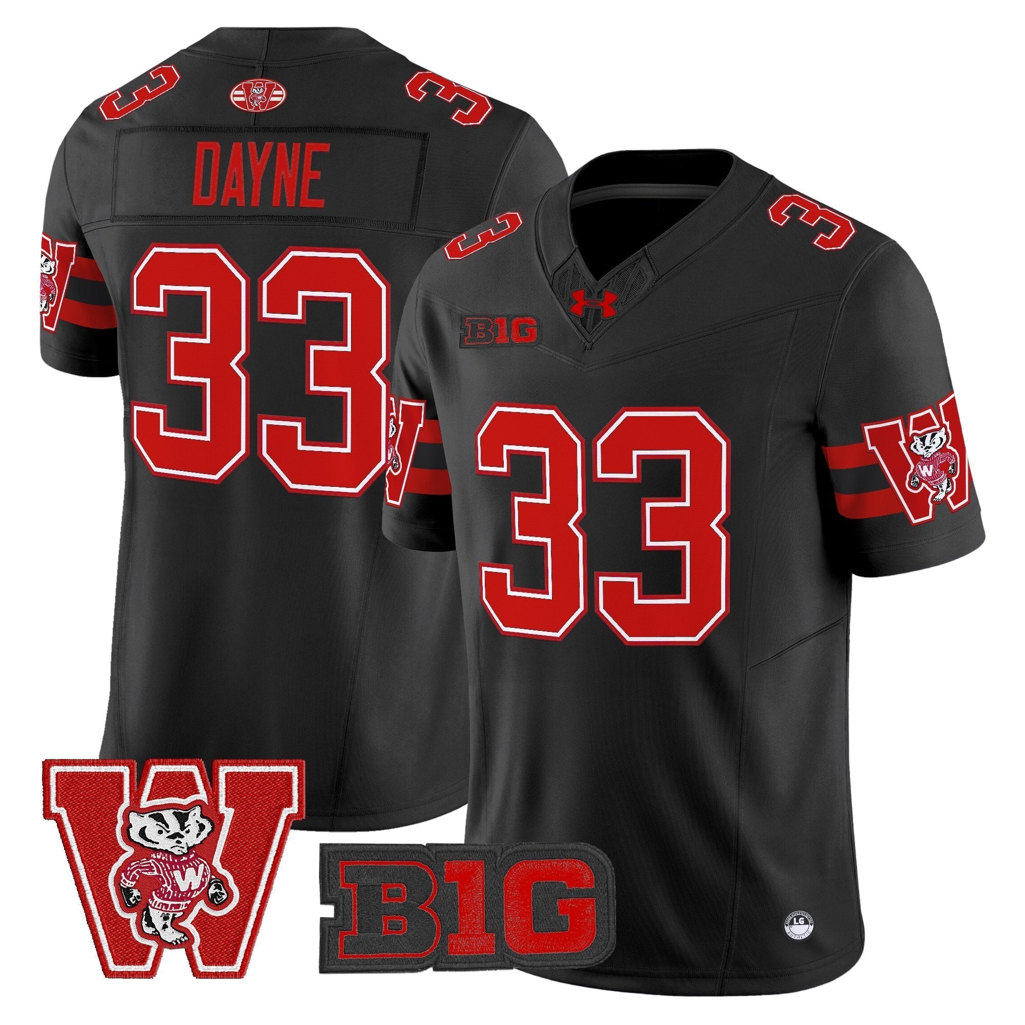 Wisconsin Badgers Throwback Vapor Limited Jersey - All Stitched