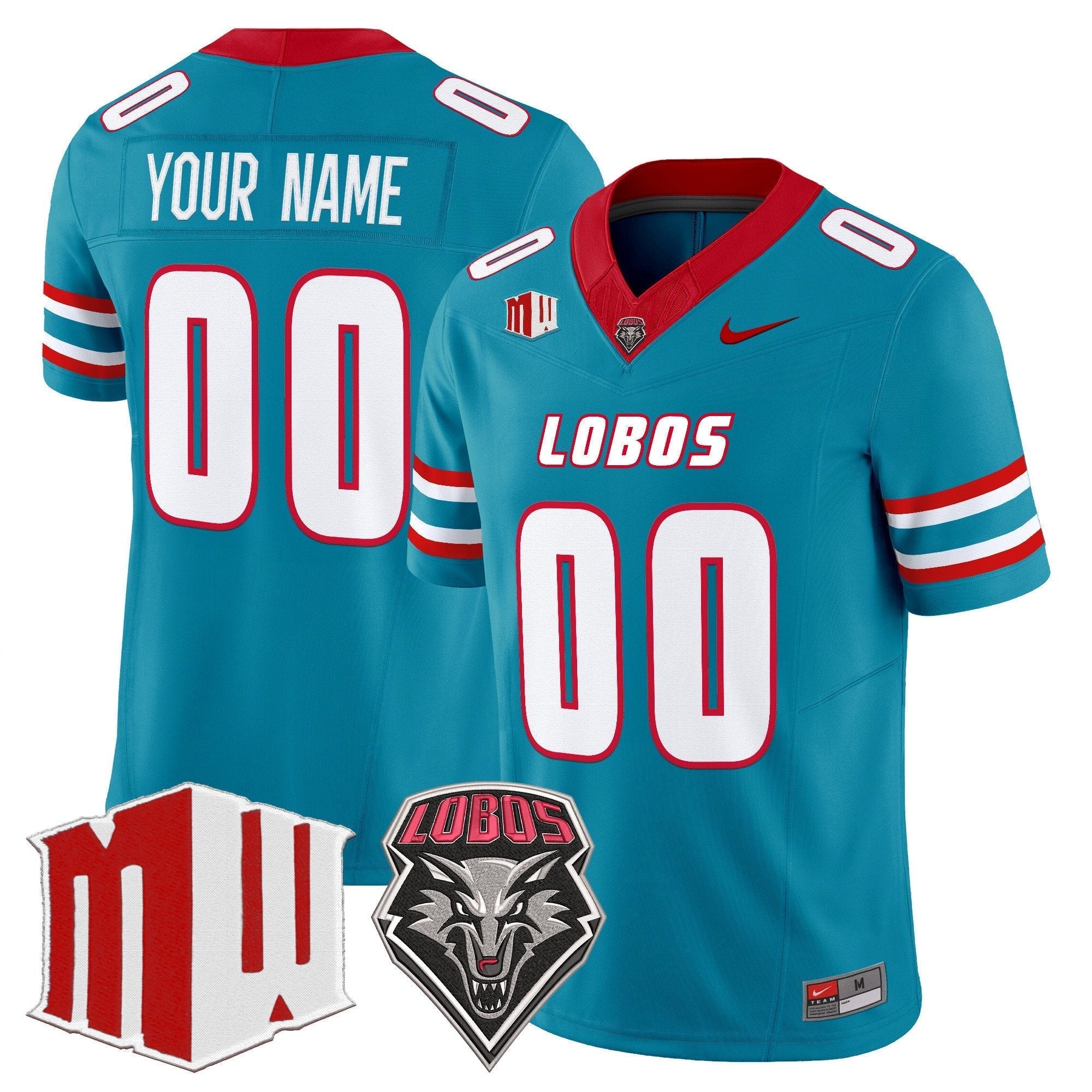 Custom New Mexico Lobos Jersey Name, Number 2025 Limited Stitched All Colors