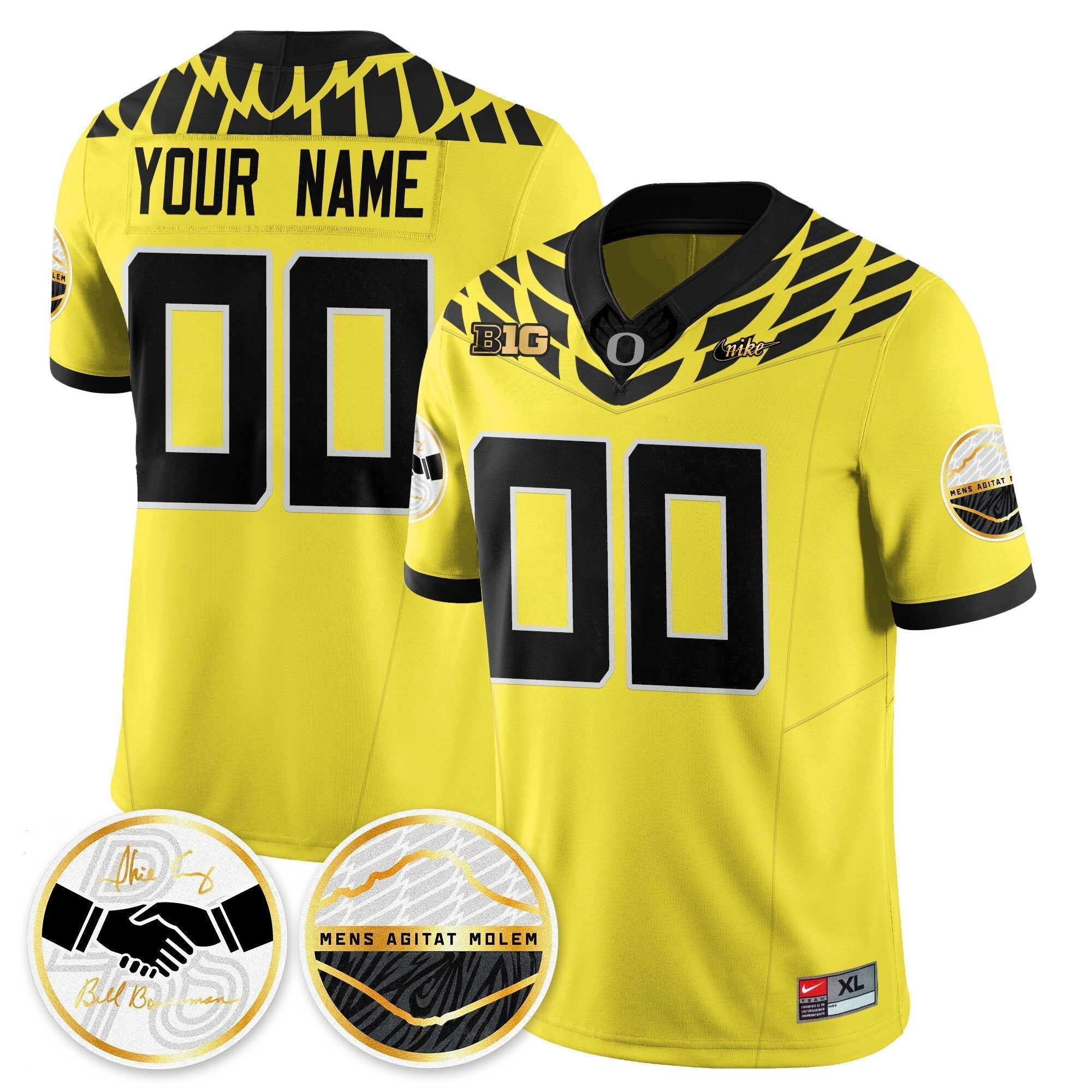 Custom Oregon Ducks 2025 "Shoe Duck" Jersey V1 - All Stitched