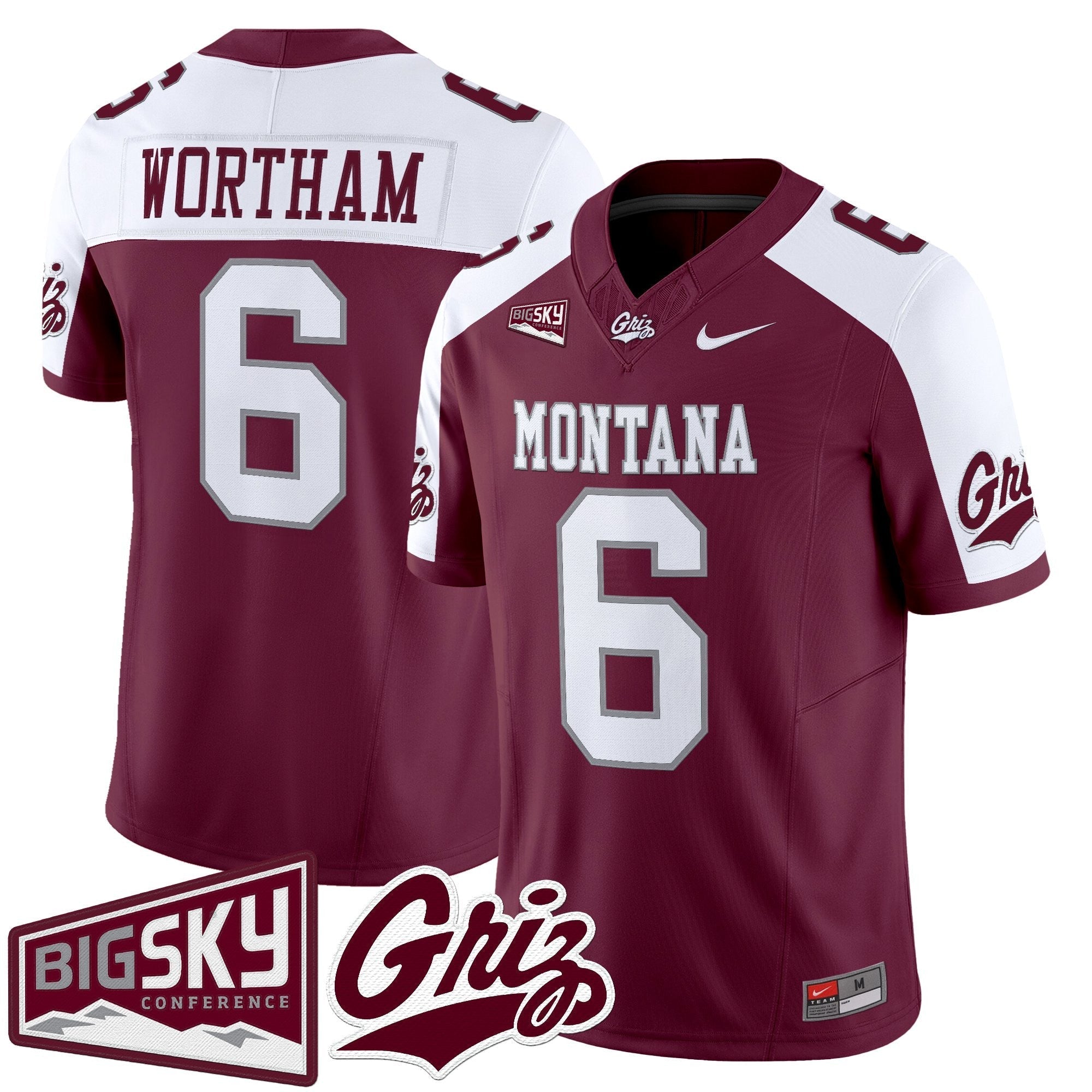 Montana Grizzlies 2025 Vapor Limited Jersey - All Stitched