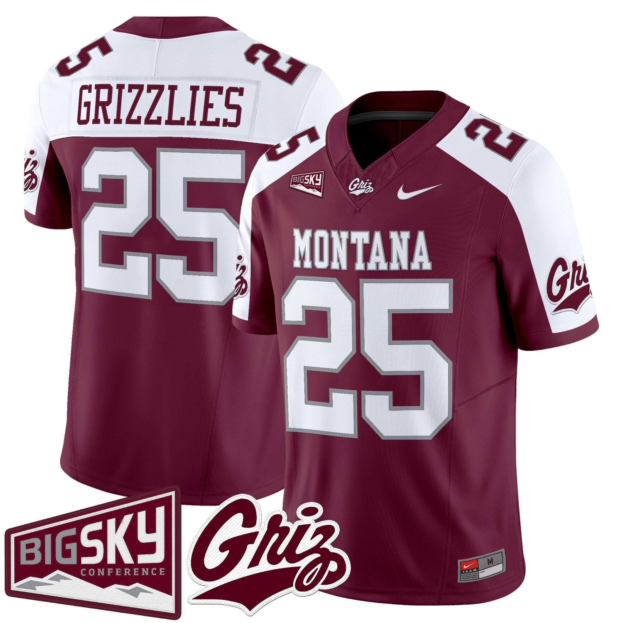Montana Grizzlies 2025 Vapor Limited Jersey - All Stitched