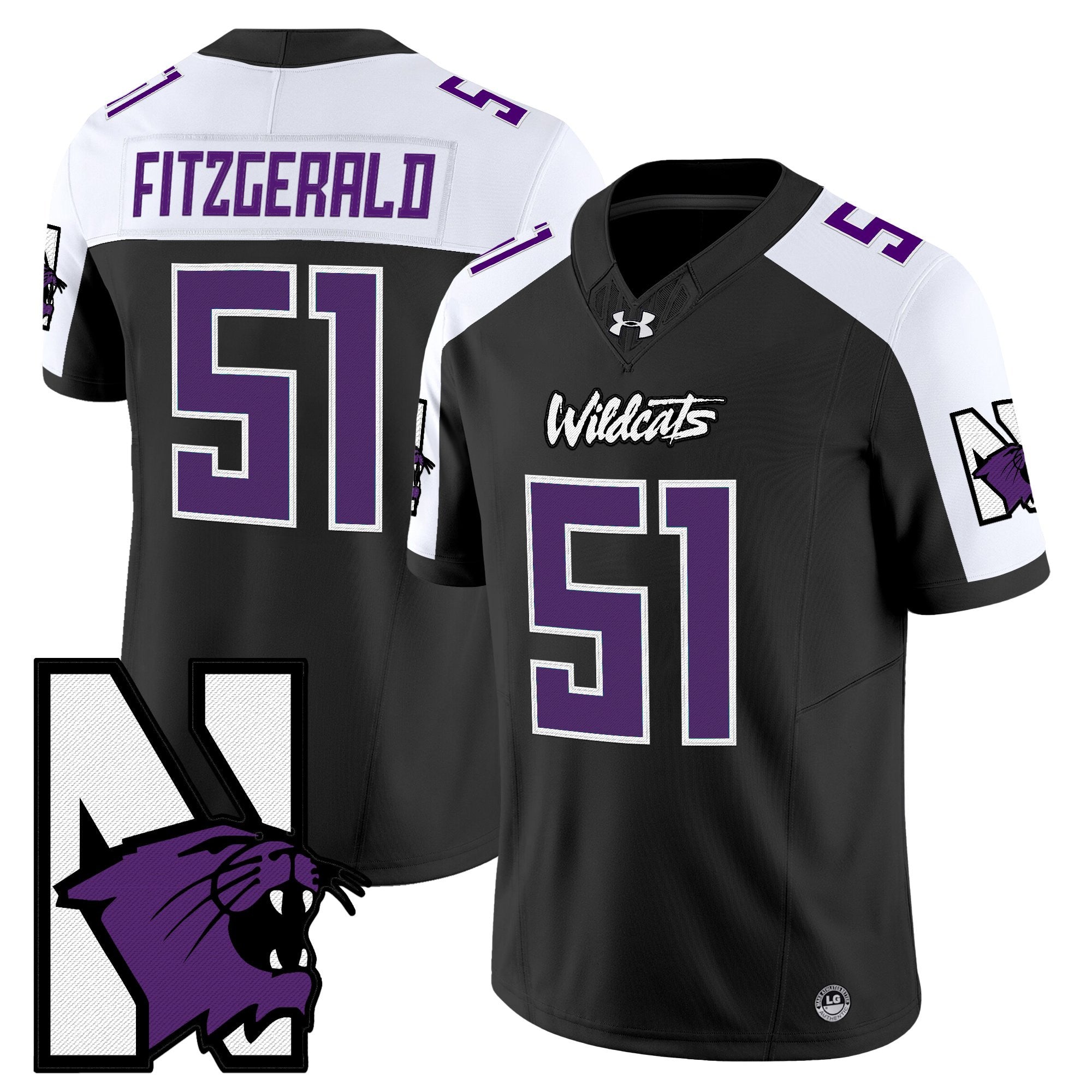 Northwestern Wildcats Honoring ’95 Vapor Limited Jersey - All Stitched