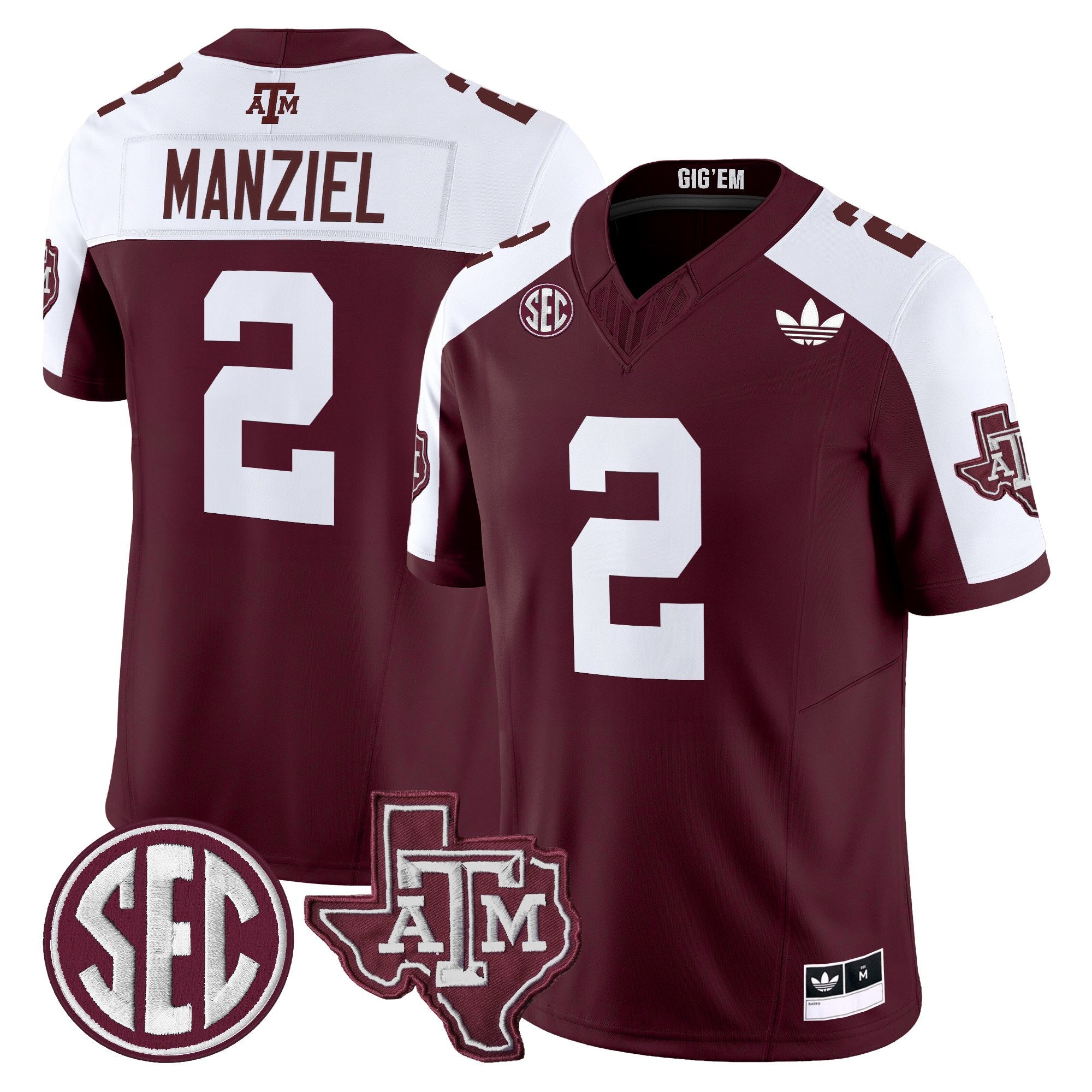 Texas A&M Aggies 2025 Vapor Limited Jersey V2 - All Stitched