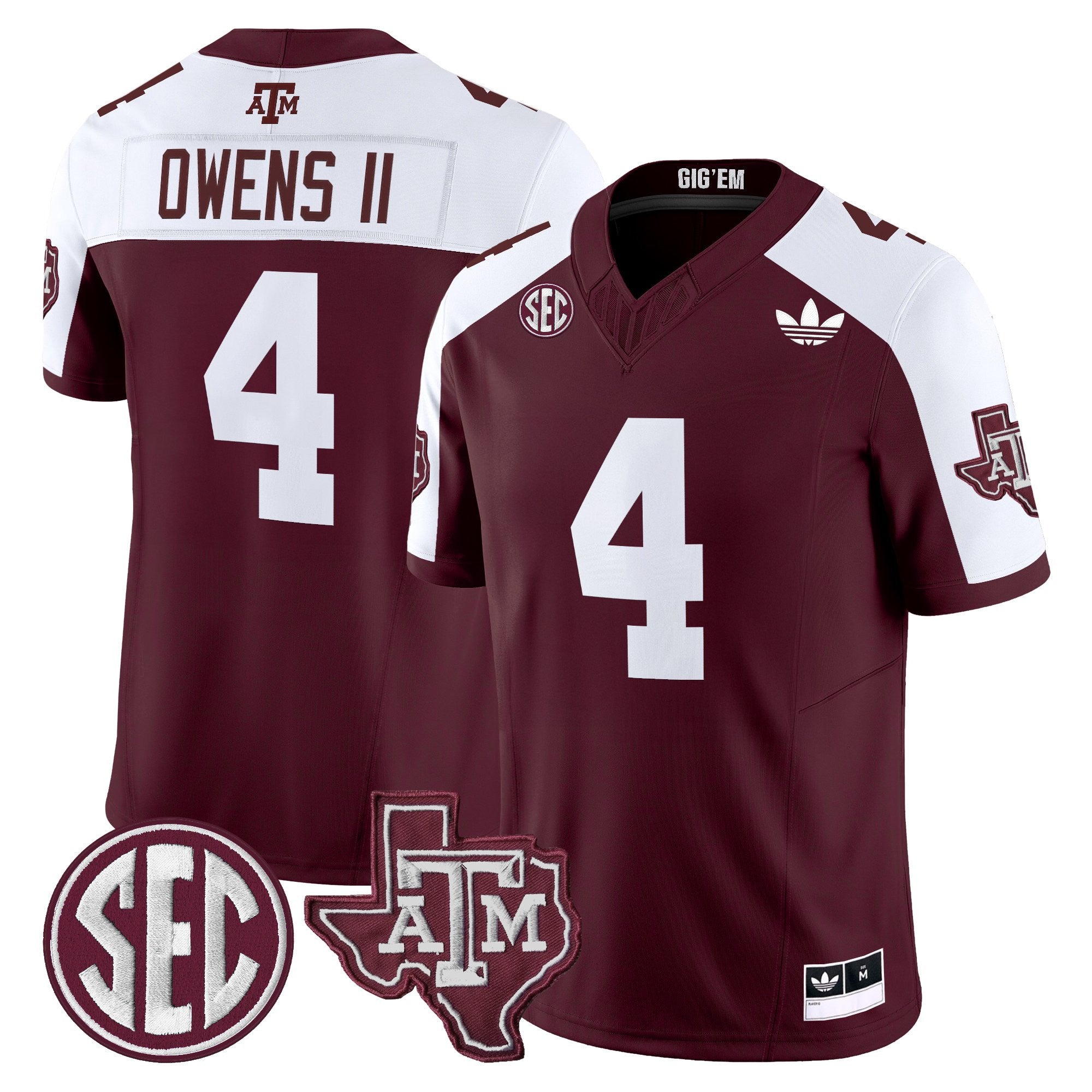 Texas A&M Aggies 2025 Vapor Limited Jersey V2 - All Stitched
