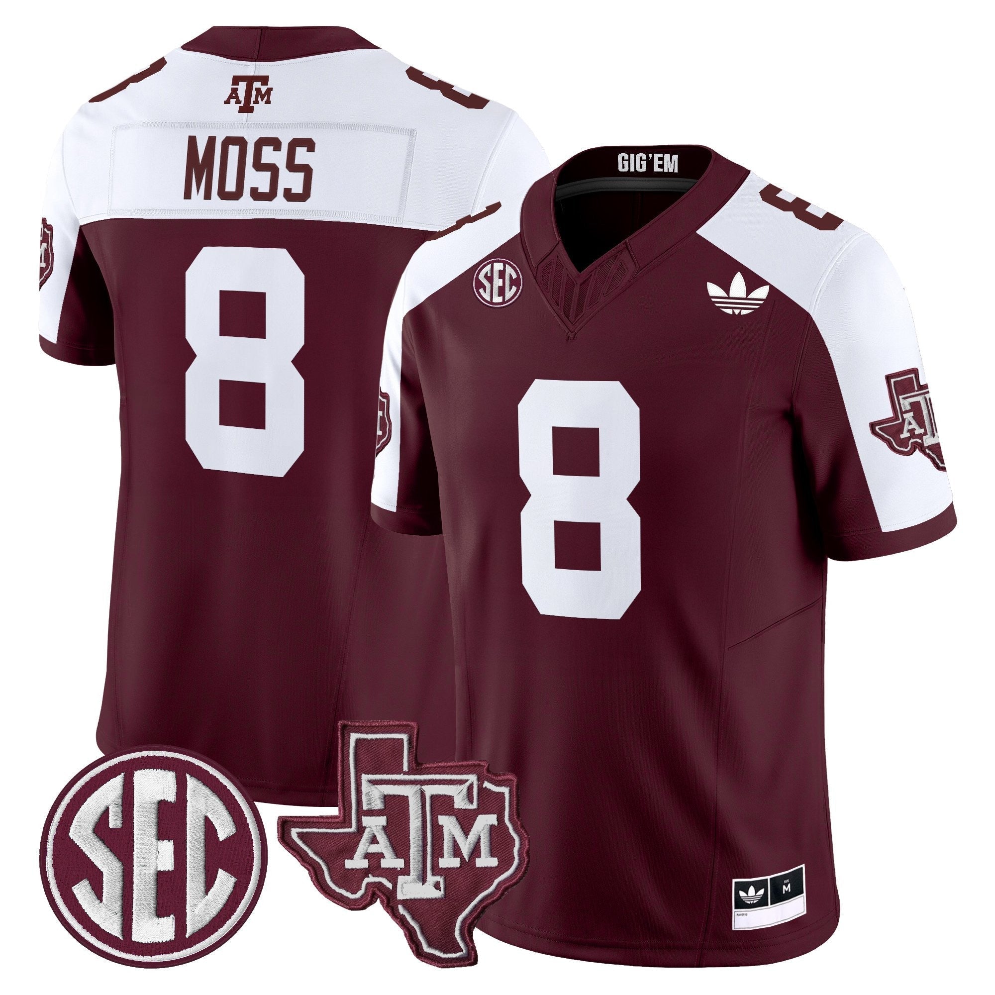 Texas A&M Aggies 2025 Vapor Limited Jersey V2 - All Stitched