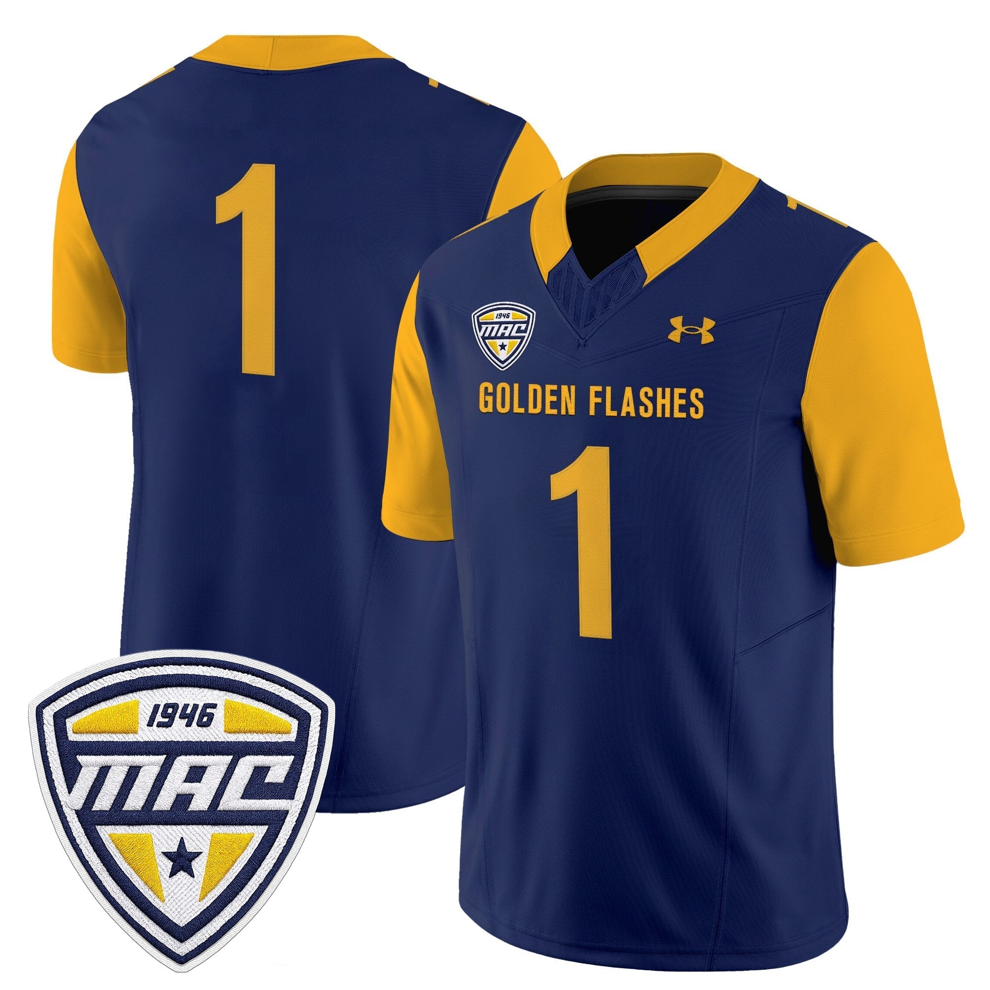 Kent State Golden Flashes 2025 Vapor Limited Jersey - All Stitched