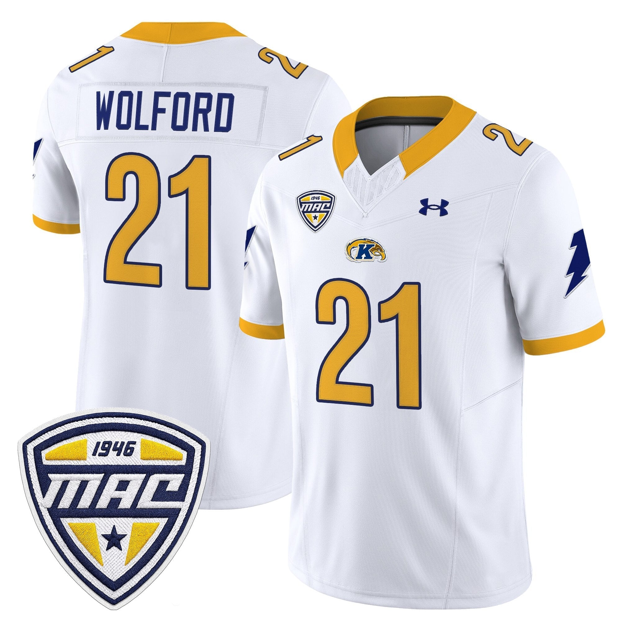 Kent State Golden Flashes 2025 Vapor Limited Jersey - All Stitched