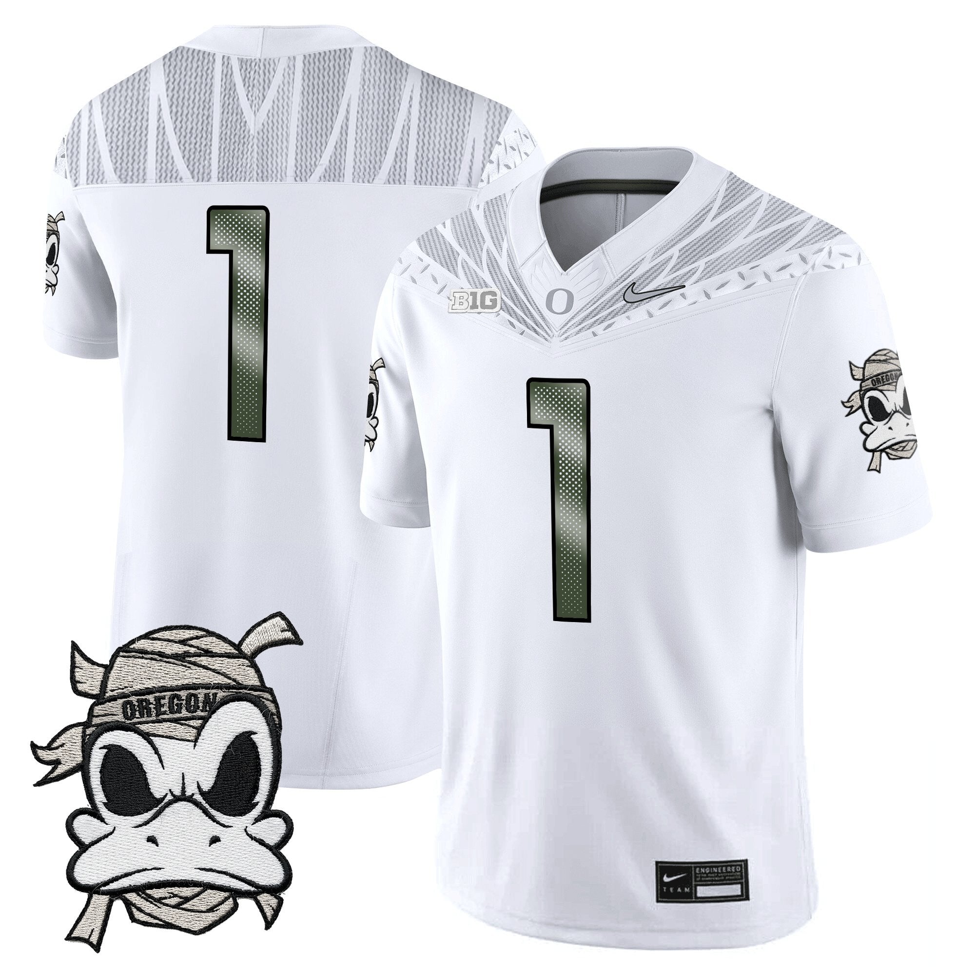 Oregon Ducks 2025 "Mummy Duck" Vapor Limited Jersey - All Stitched