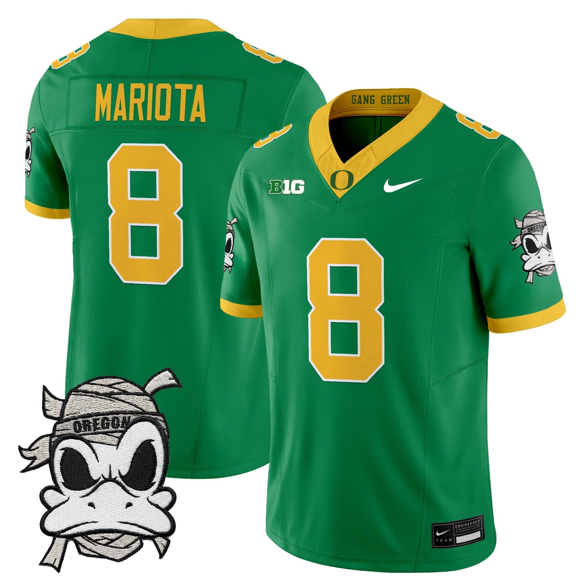 Oregon Ducks 2025 "Mummy Duck" Vapor Limited Jersey V1- All Stitched