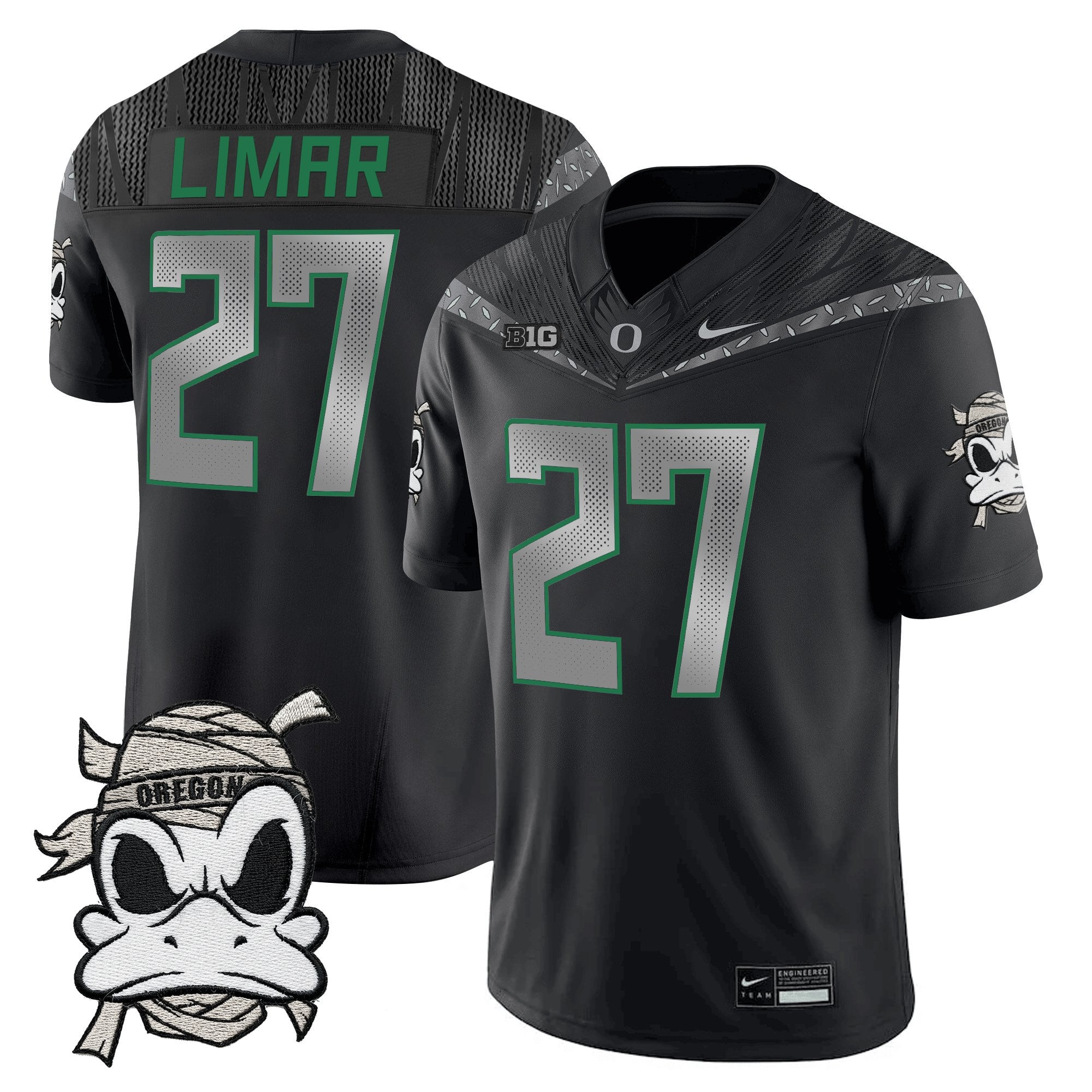 Oregon Ducks 2025 "Mummy Duck" Vapor Limited Jersey - All Stitched