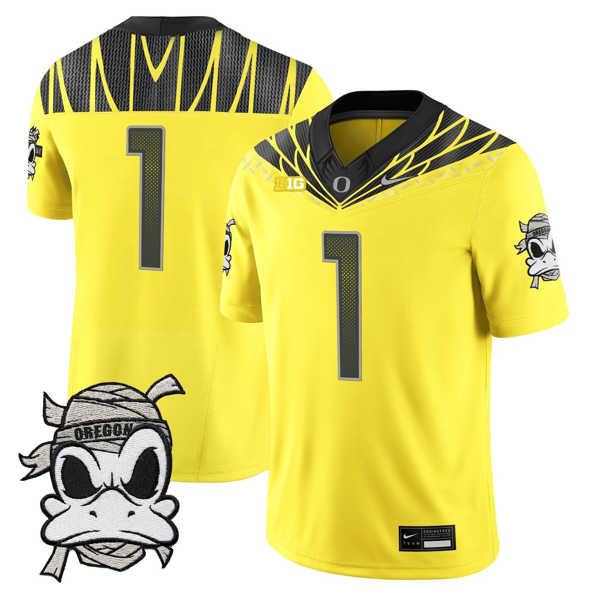 Oregon Ducks 2025 "Mummy Duck" Vapor Limited Jersey - All Stitched