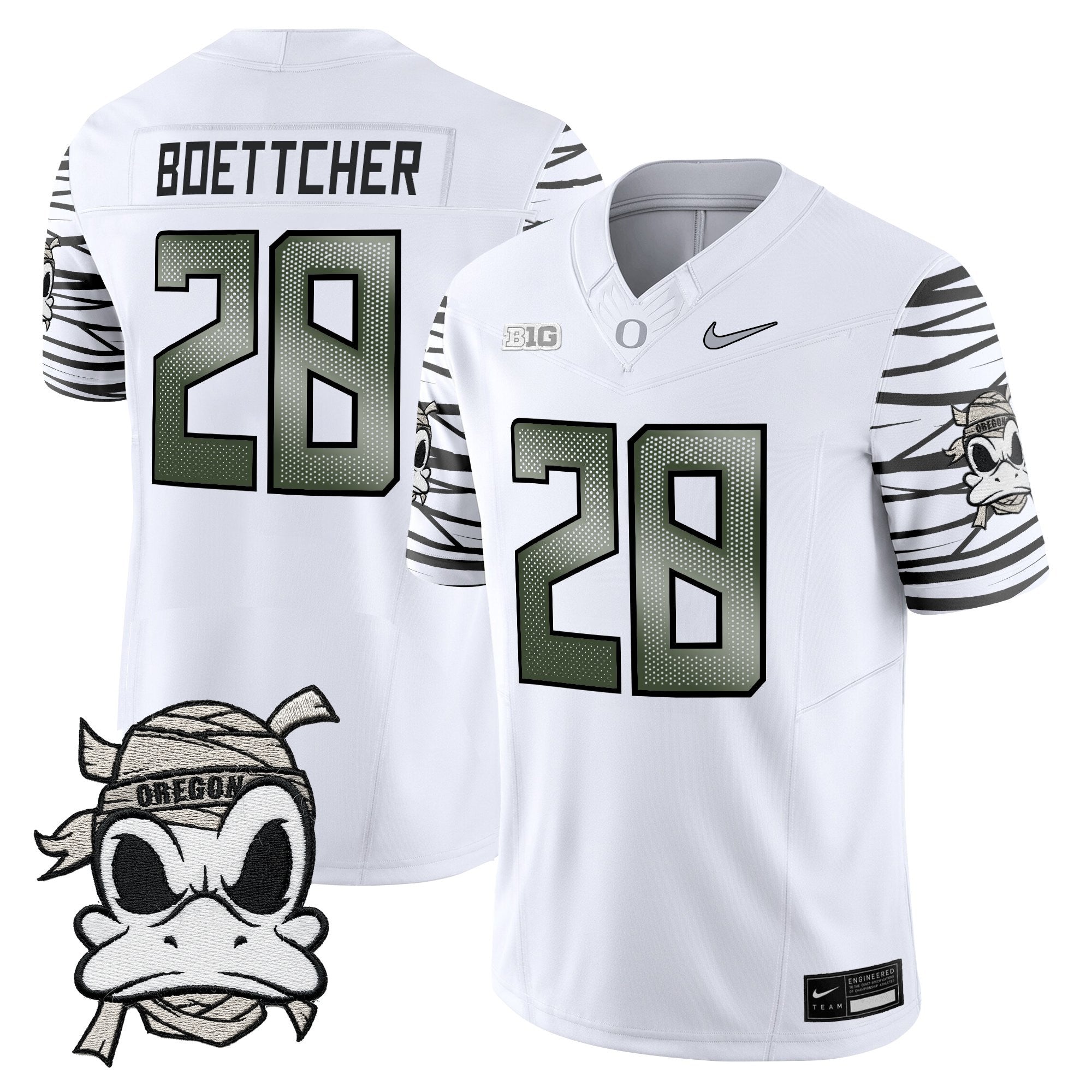 Oregon Ducks 2025 "Mummy Duck" Vapor Limited Jersey - All Stitched