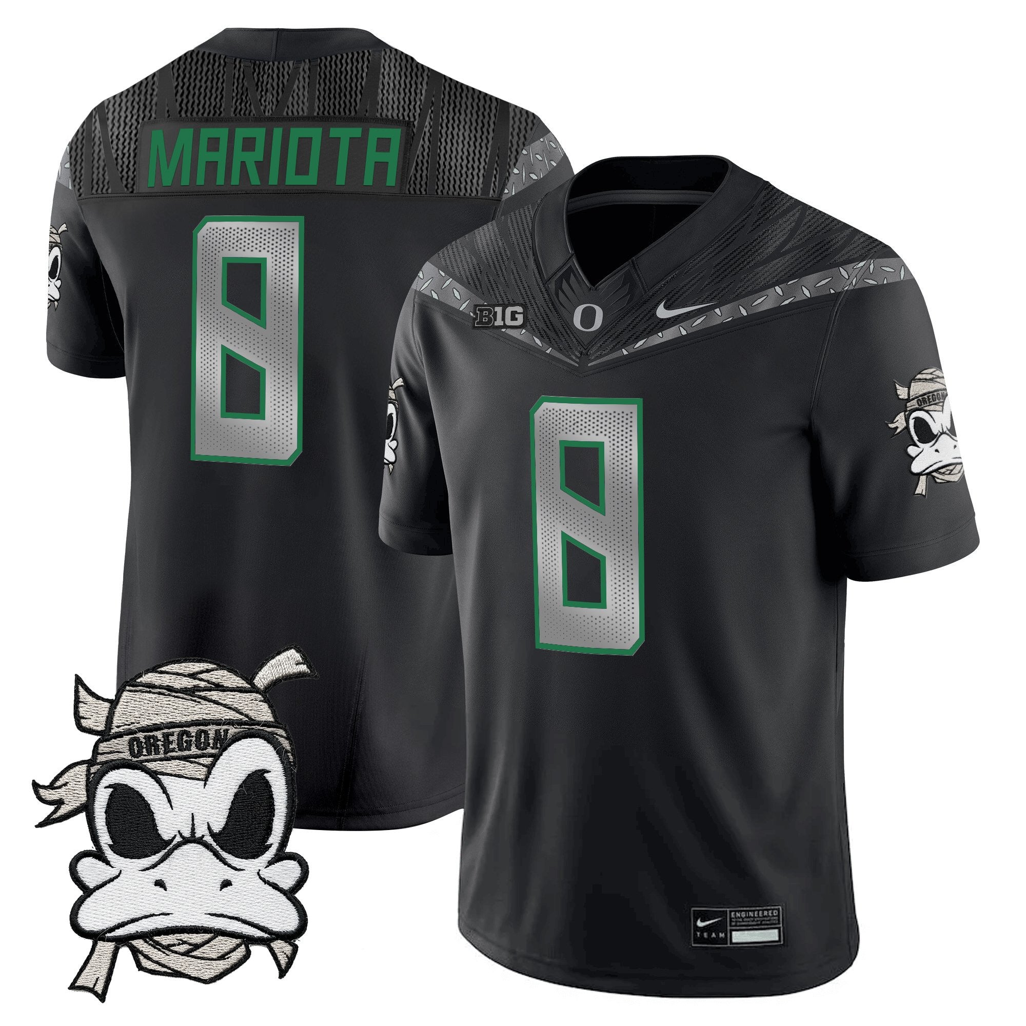 Oregon Ducks 2025 "Mummy Duck" Vapor Limited Jersey V1- All Stitched