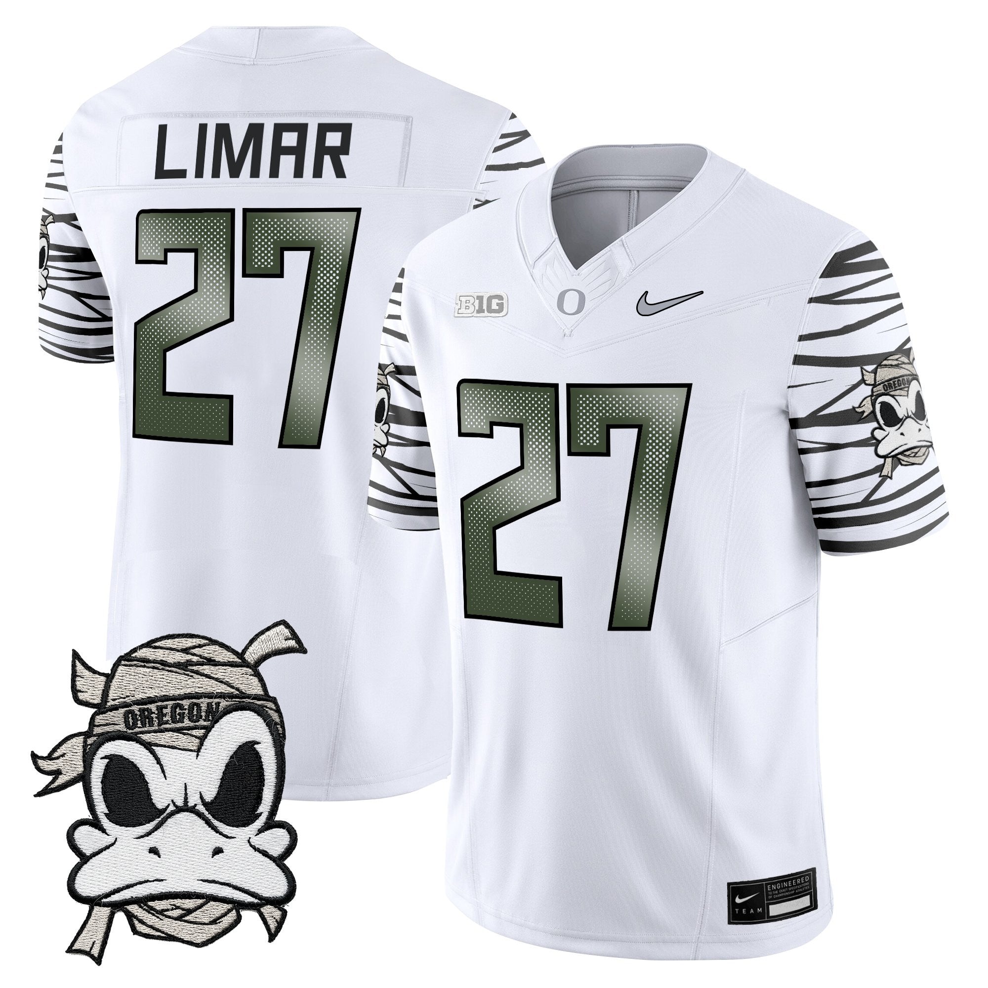 Oregon Ducks 2025 "Mummy Duck" Vapor Limited Jersey - All Stitched