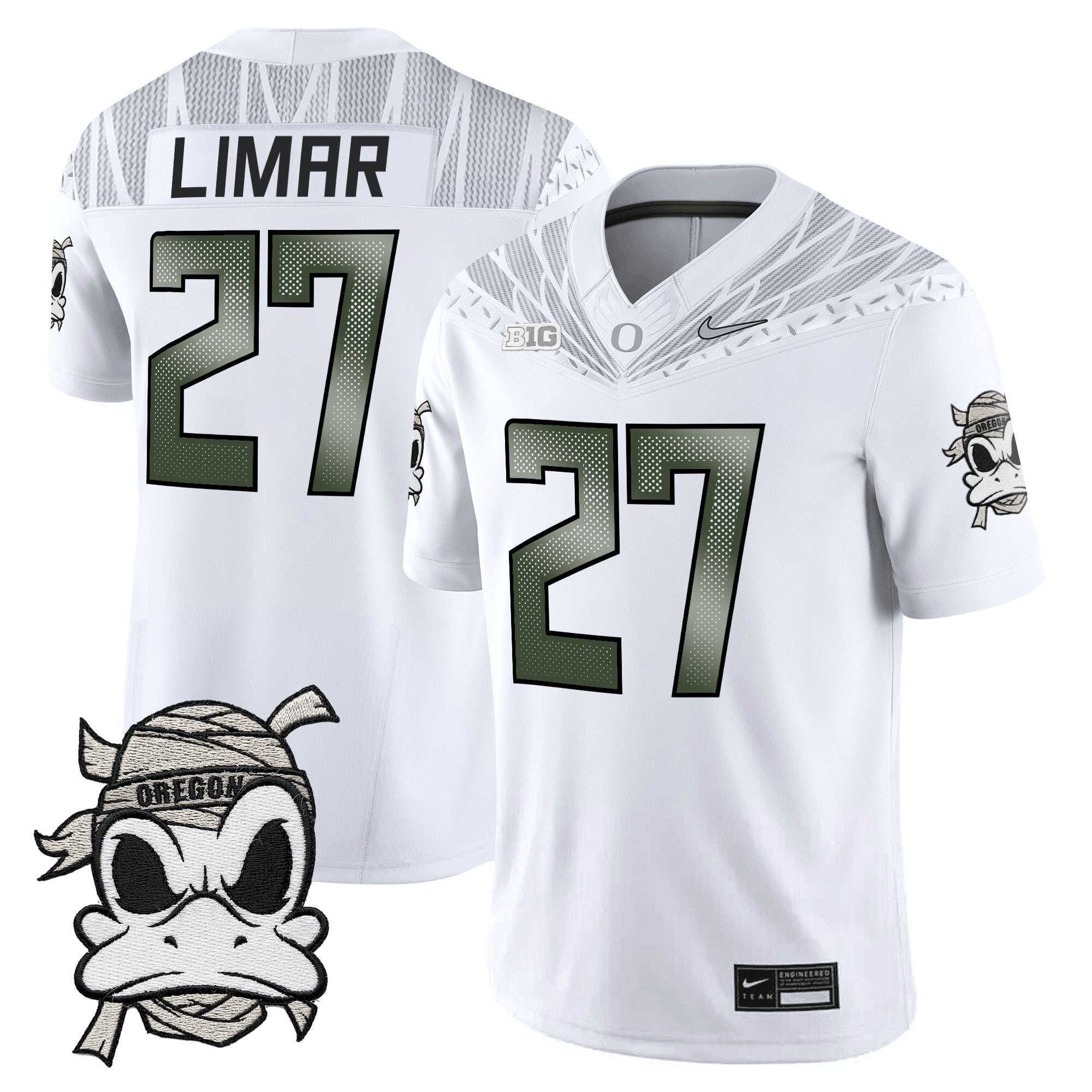Oregon Ducks 2025 "Mummy Duck" Vapor Limited Jersey - All Stitched