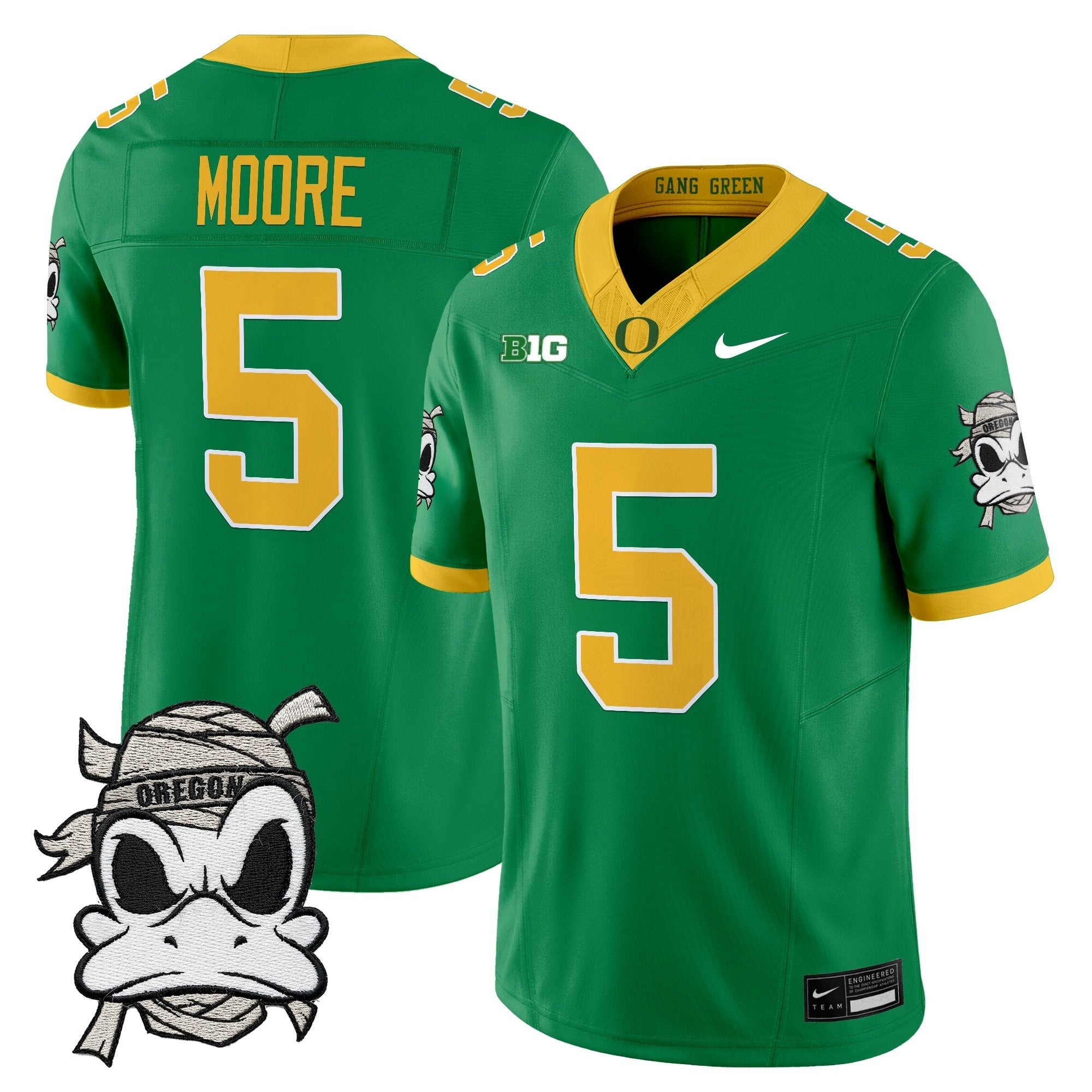 Oregon Ducks 2025 "Mummy Duck" Vapor Limited Jersey V1- All Stitched