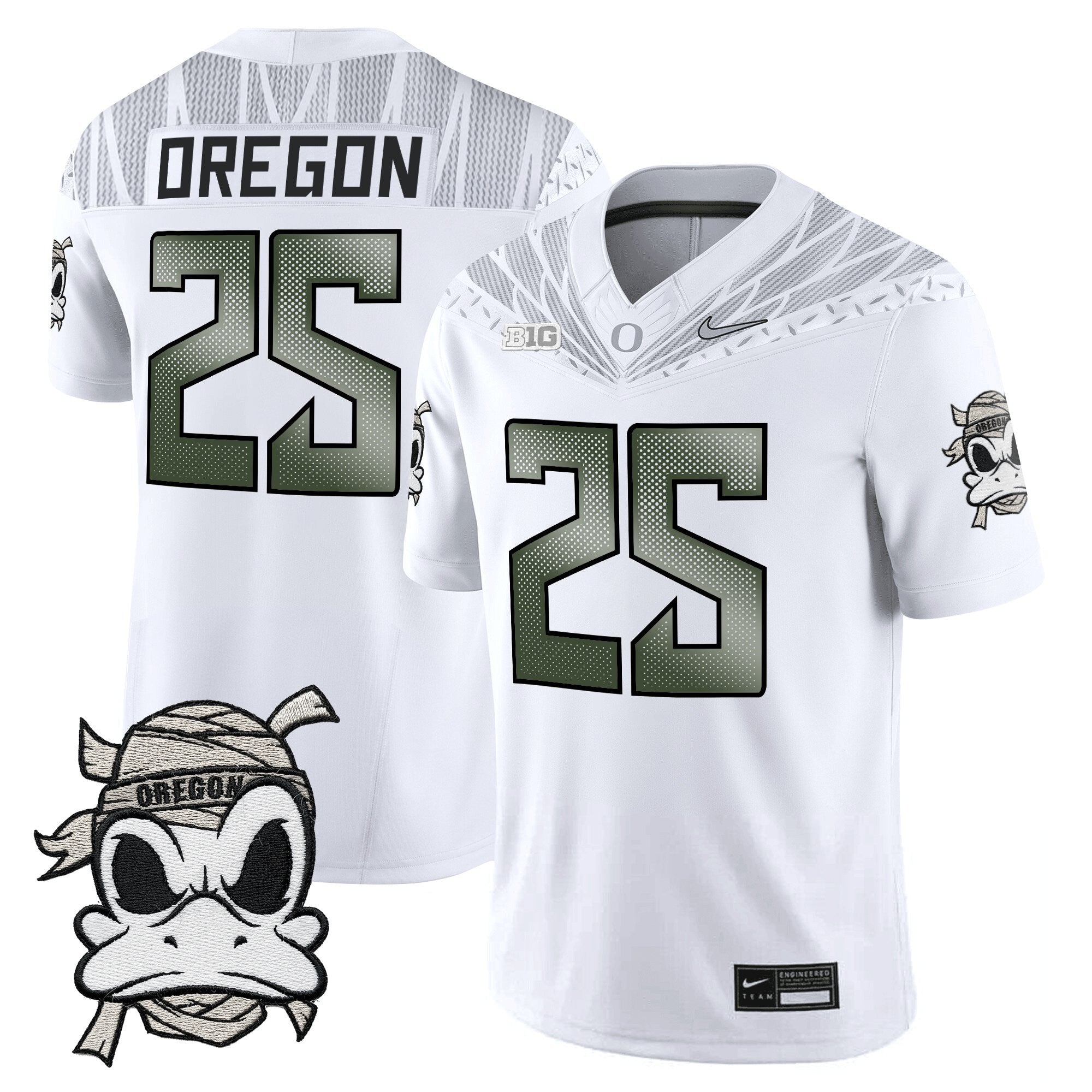 Oregon Ducks 2025 "Mummy Duck" Vapor Limited Jersey - All Stitched