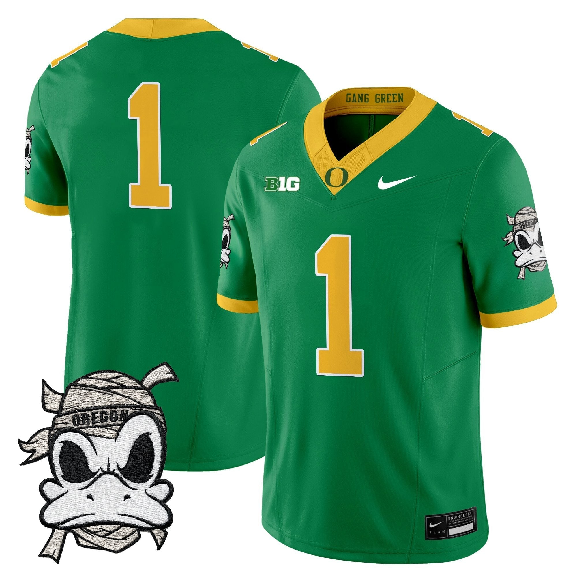 Oregon Ducks 2025 "Mummy Duck" Vapor Limited Jersey - All Stitched