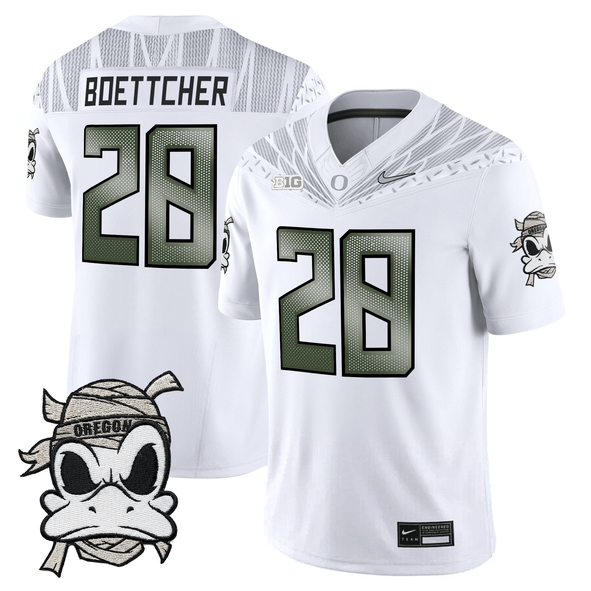 Oregon Ducks 2025 "Mummy Duck" Vapor Limited Jersey - All Stitched