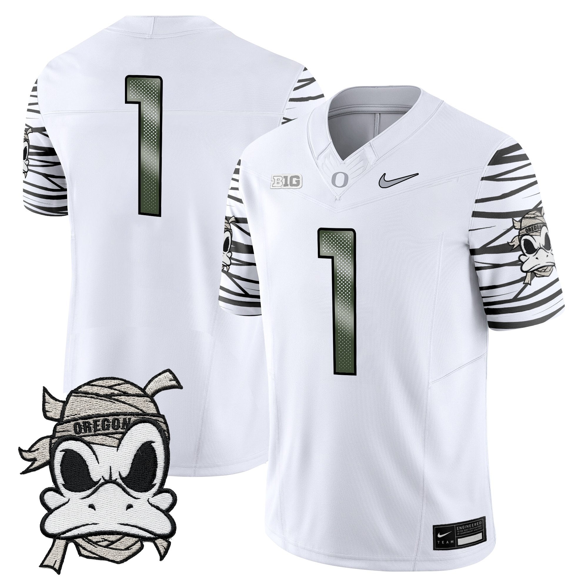 Oregon Ducks 2025 "Mummy Duck" Vapor Limited Jersey V1- All Stitched