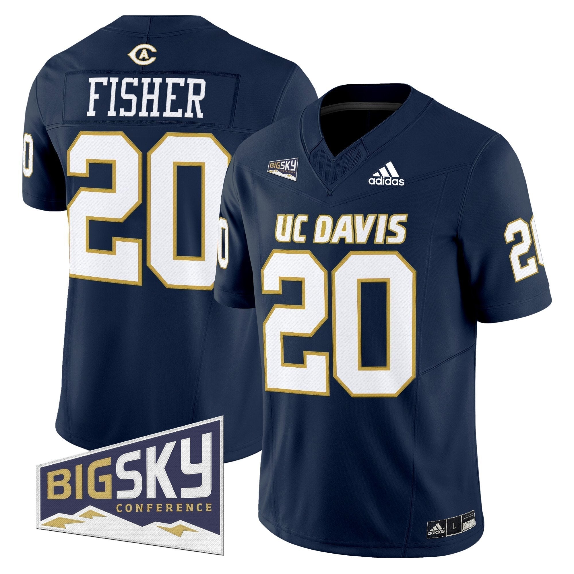 Men's UC Davis Aggies 2025 'Lake Tahoe Patch' Vapor Limited Jersey - All Stitched