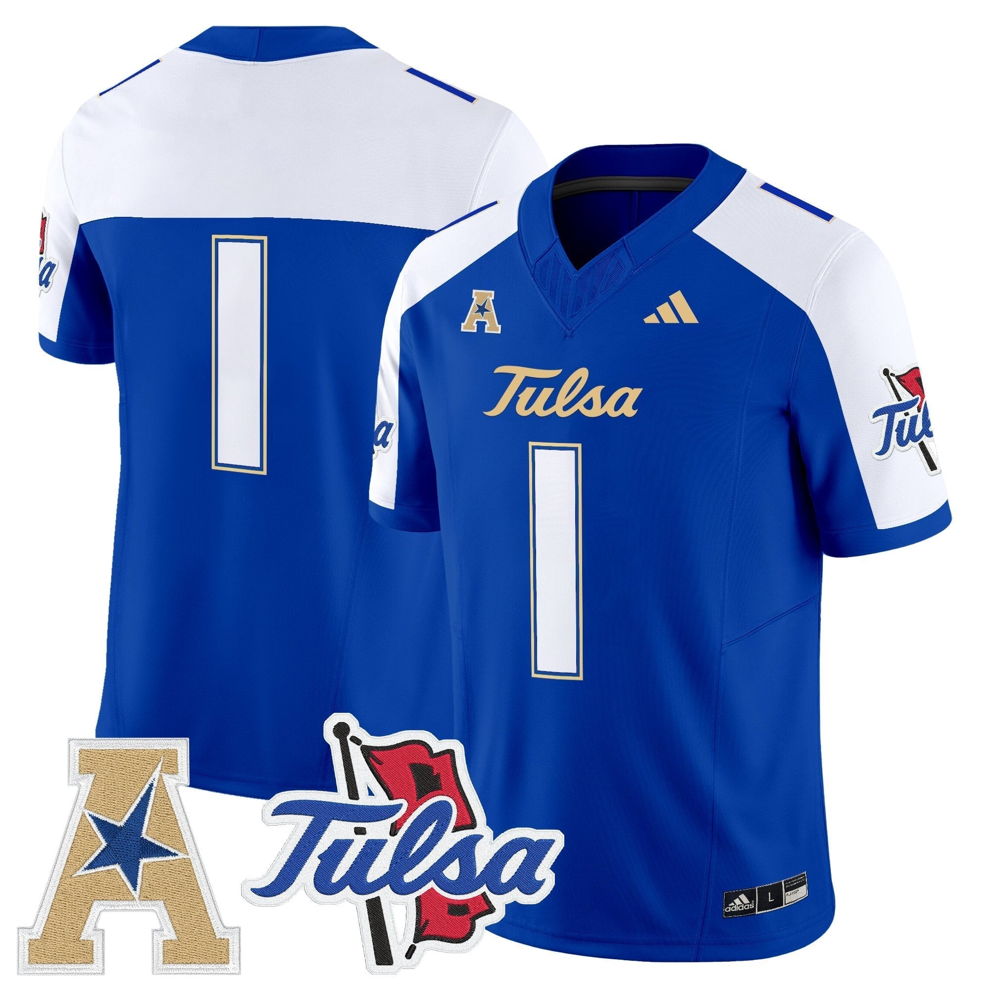 Tulsa Golden Hurricane 2025 Vapor Limited Jersey - All Stitched