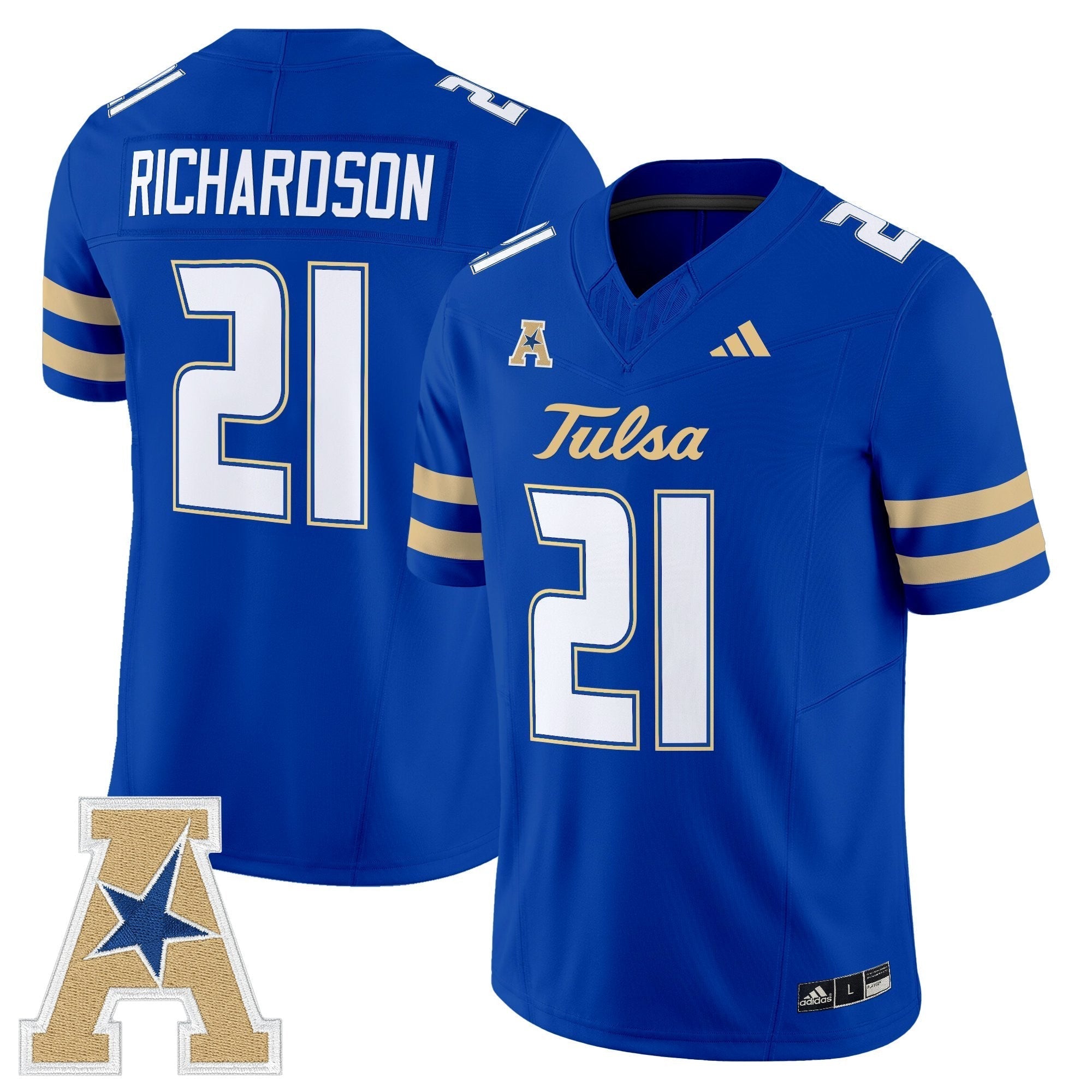 Tulsa Golden Hurricane 2025 Vapor Limited Jersey - All Stitched