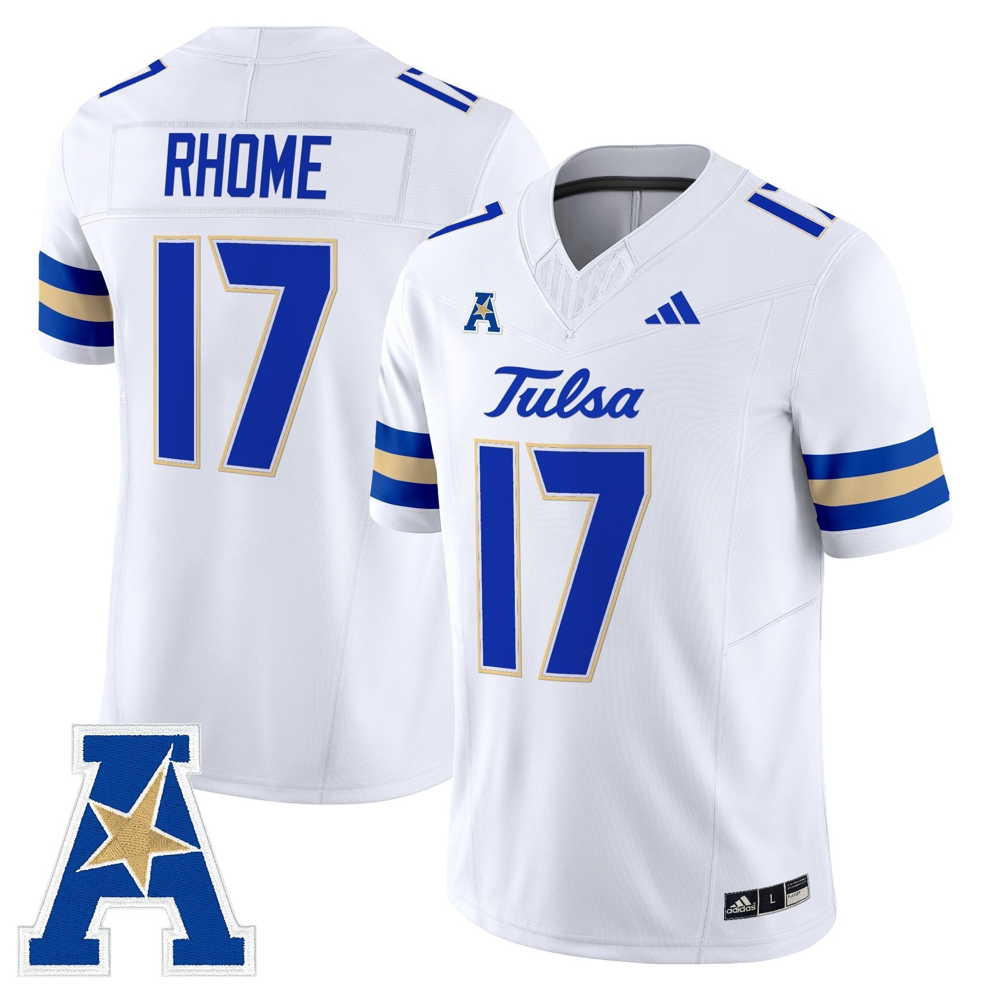 Tulsa Golden Hurricane 2025 Vapor Limited Jersey - All Stitched