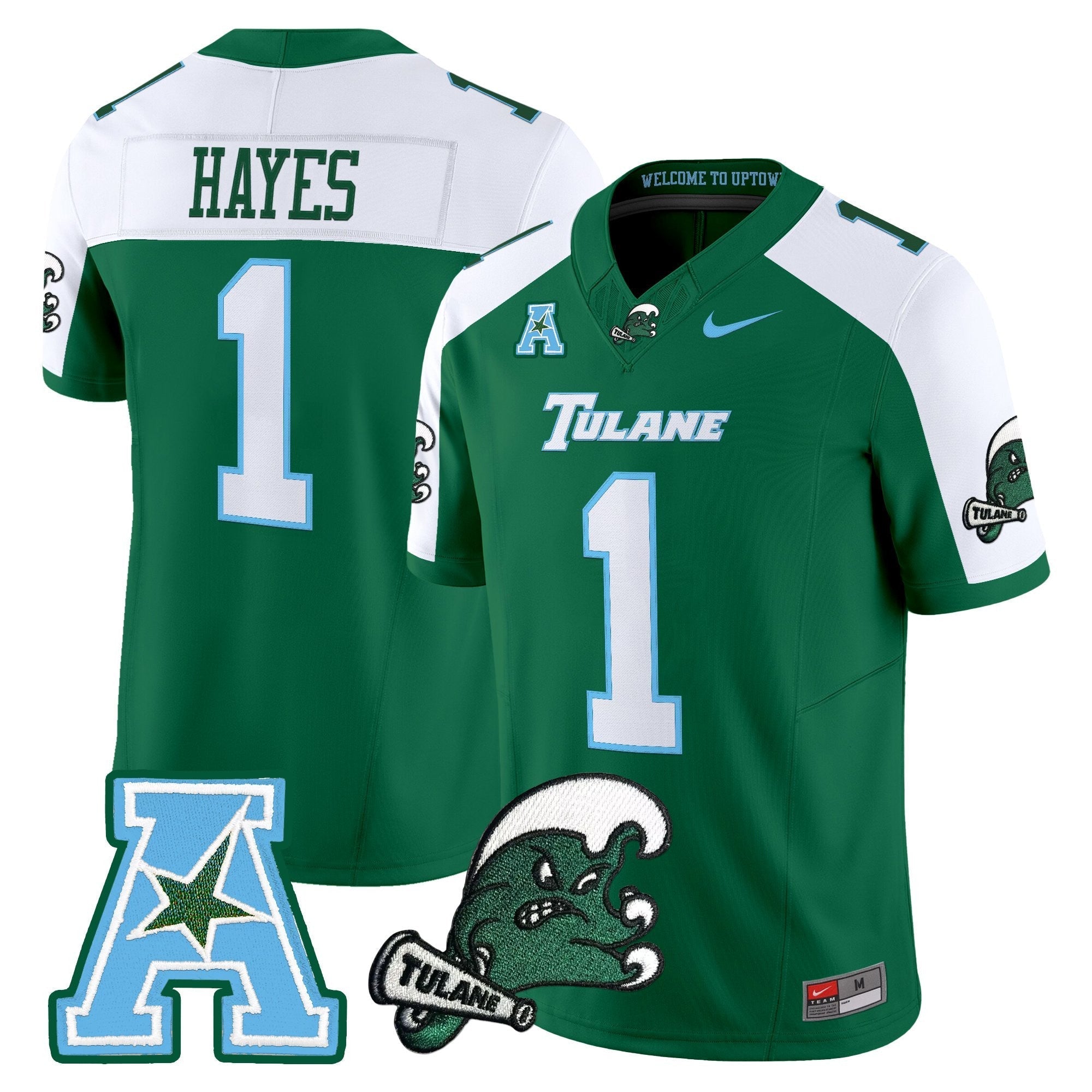 Tulane Green Wave 2025 Vapor Limited Jersey - All Stitched
