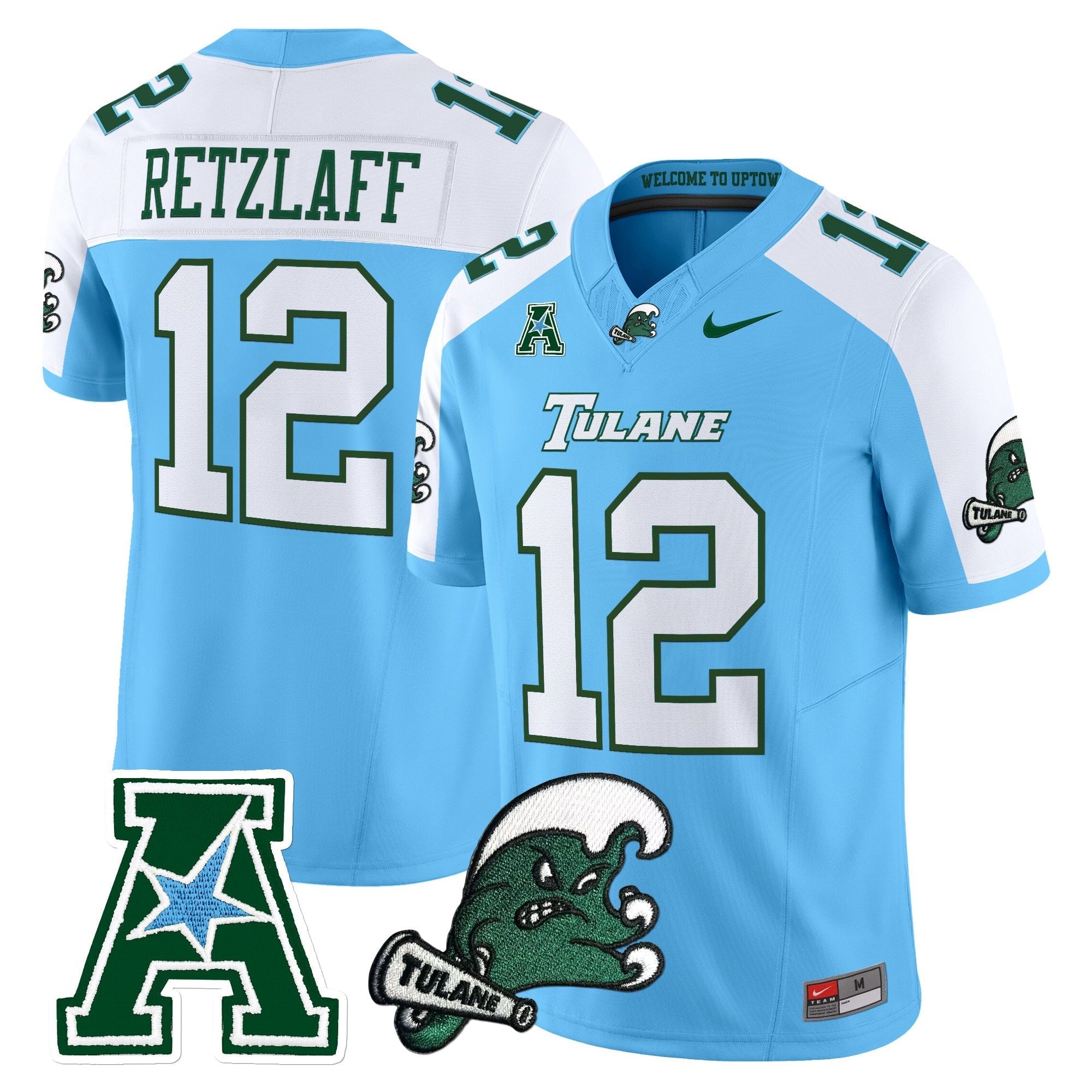Tulane Green Wave 2025 Vapor Limited Jersey - All Stitched
