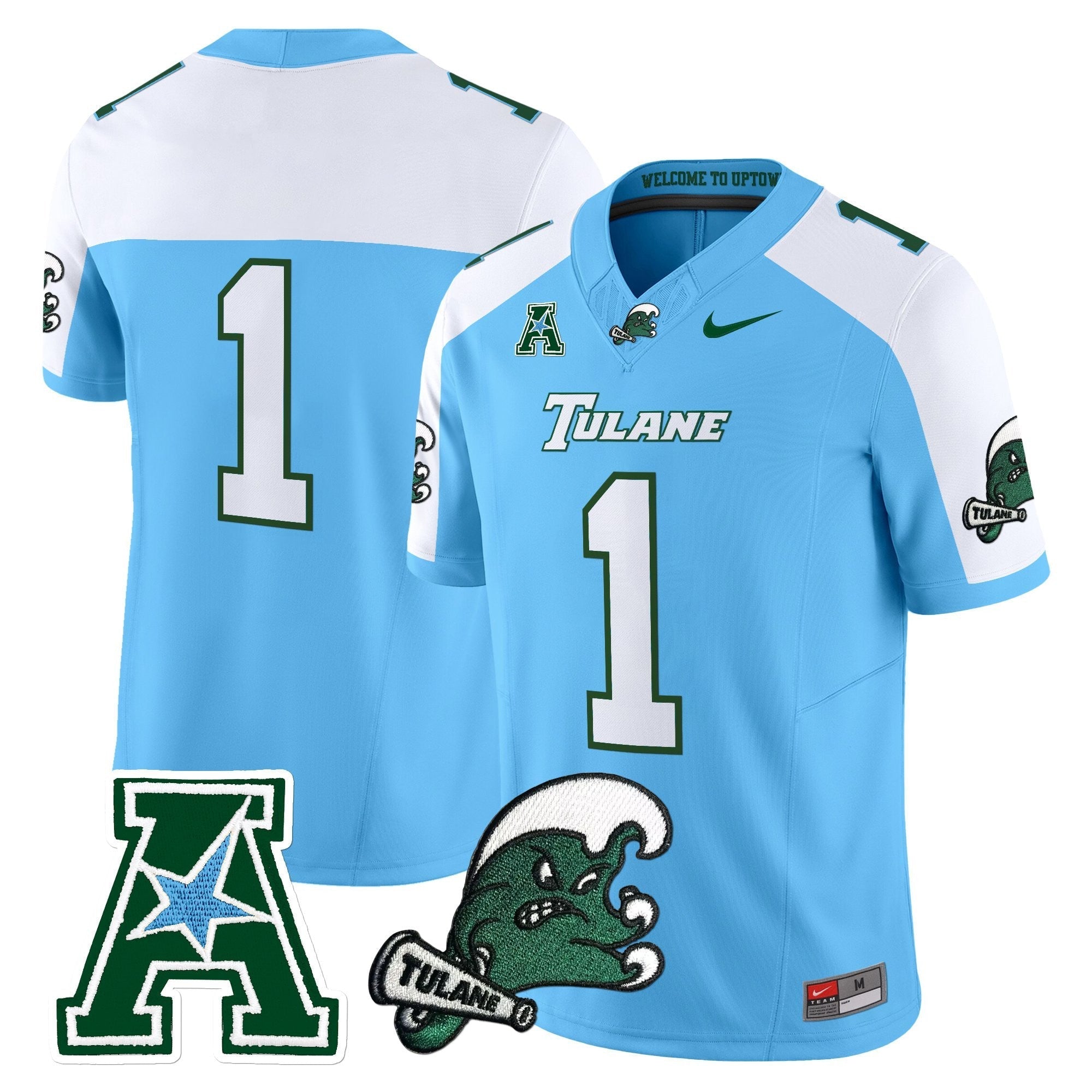 Tulane Green Wave 2025 Vapor Limited Jersey - All Stitched