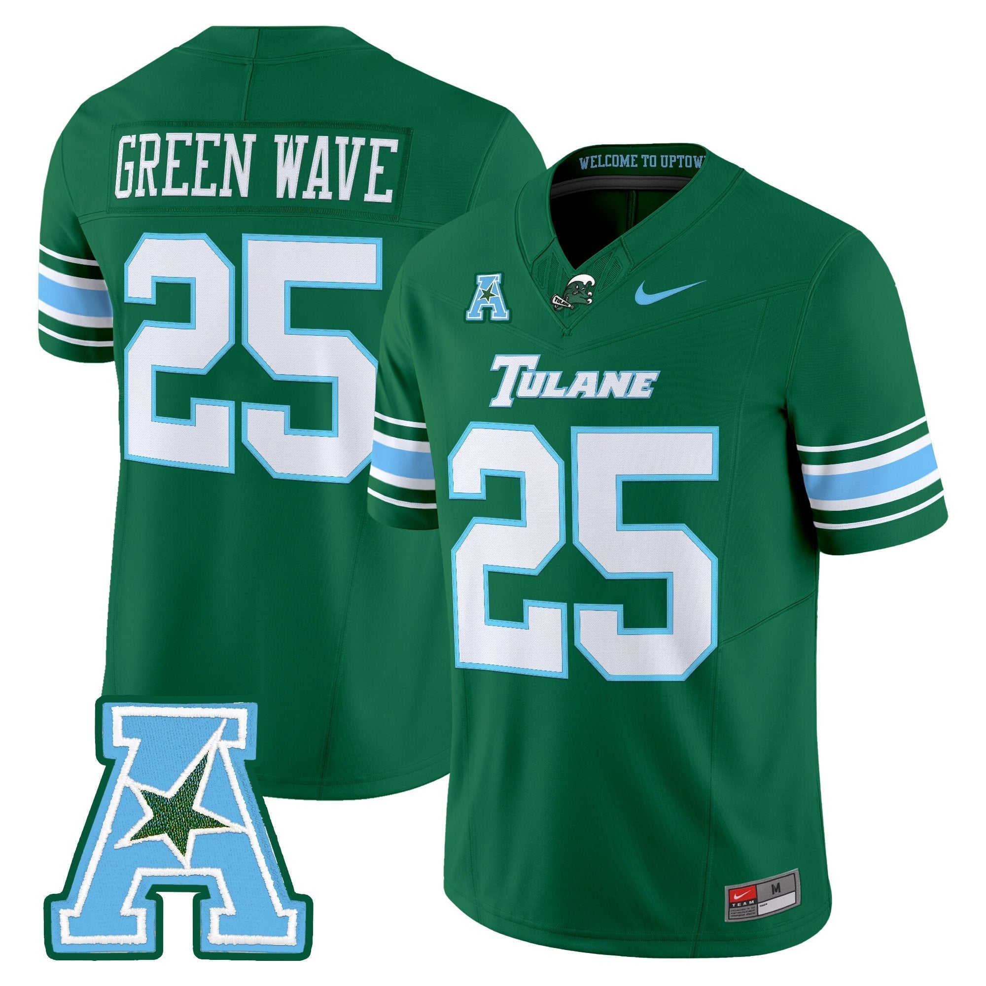 Tulane Green Wave 2025 Vapor Limited Jersey - All Stitched
