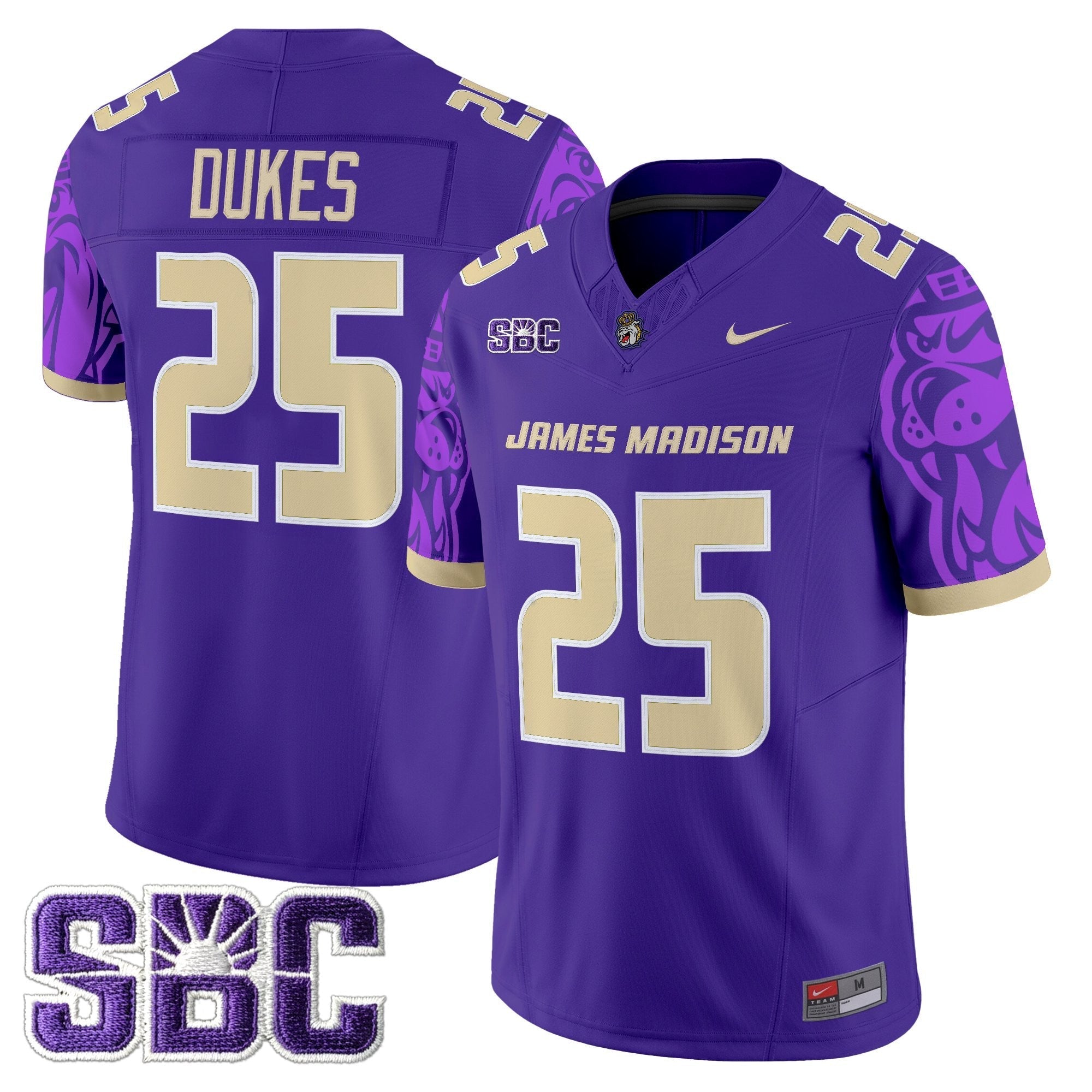 James Madison Dukes 2025 Vapor Limited Jersey V2 - All Stitched