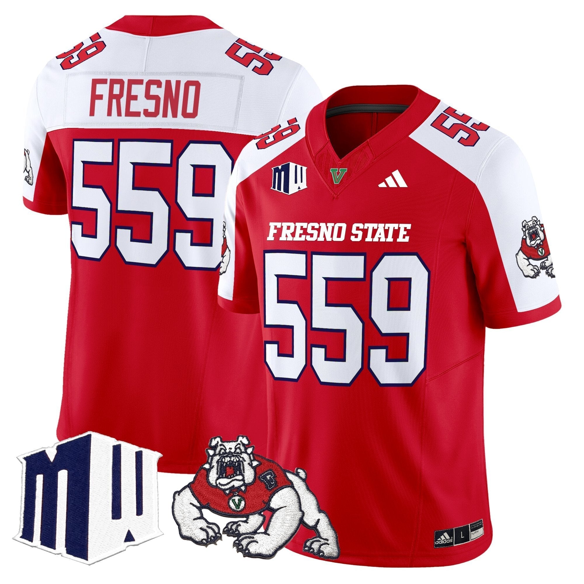 Fresno State Bulldogs 2025 Vapor Limited Jersey - All Stitched