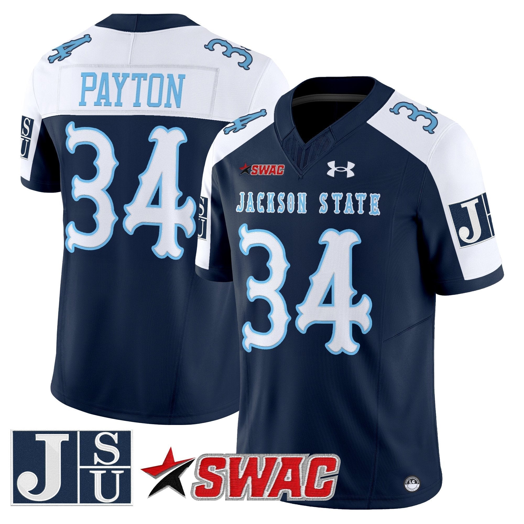 Jackson State Tigers 2025 Vapor Limited Jersey V2 - All Stitched