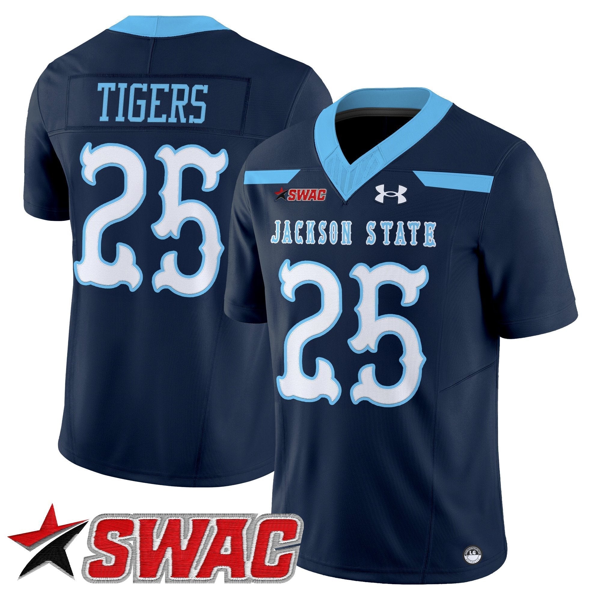 Jackson State Tigers 2025 Vapor Limited Jersey V2 - All Stitched