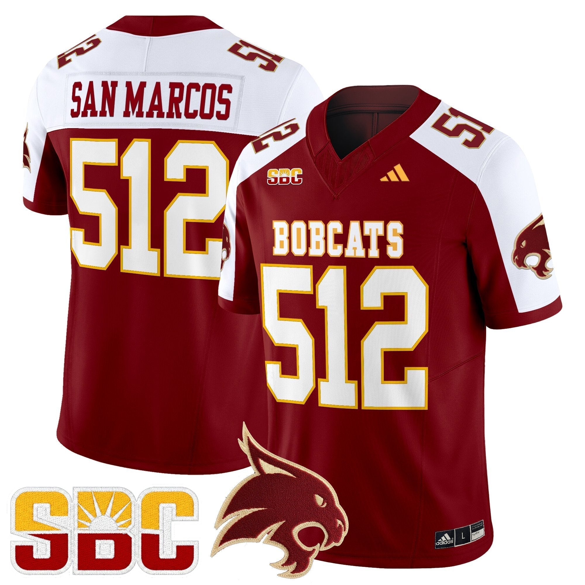Texas State Bobcats 2025 Vapor Limited Jersey - All Stitched
