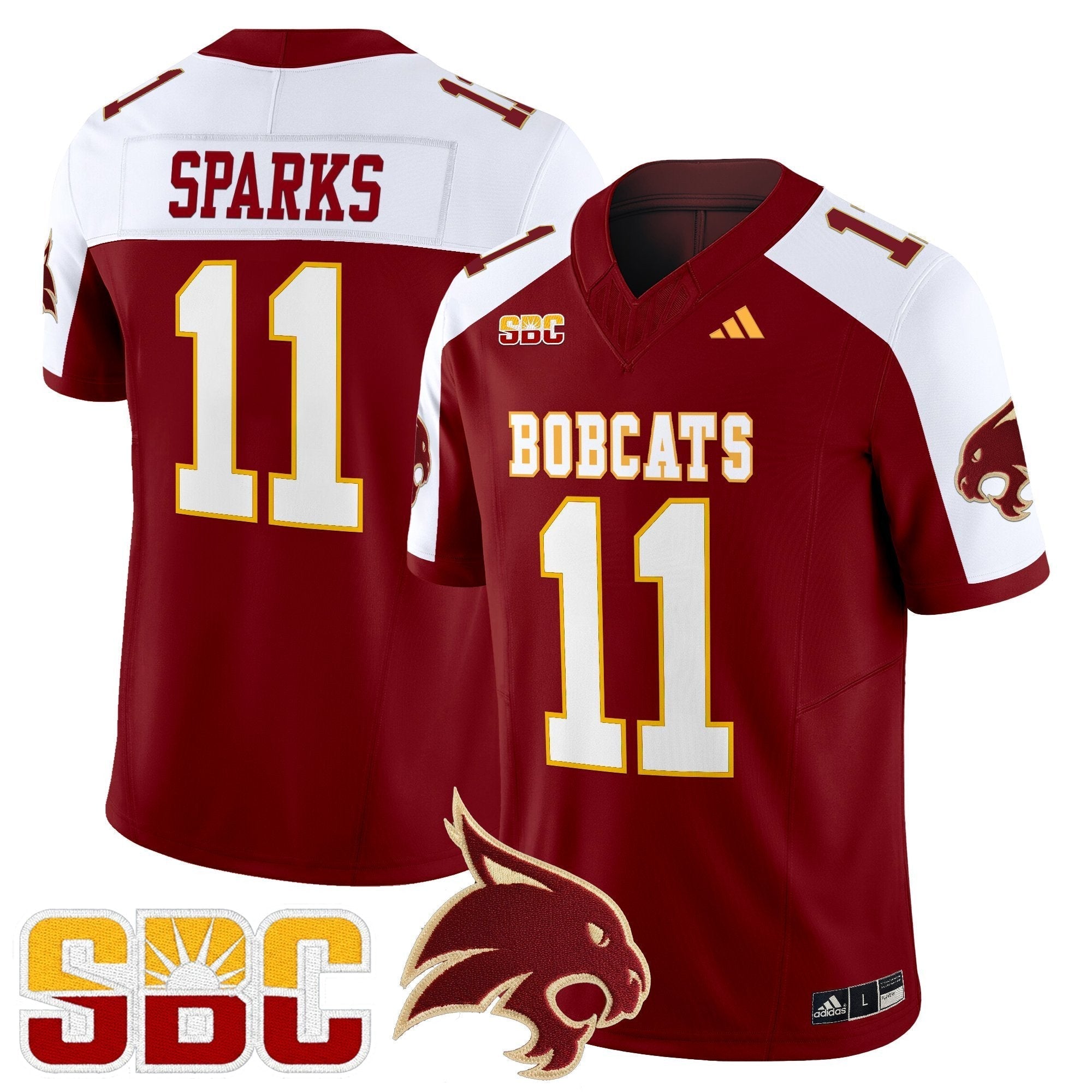 Texas State Bobcats 2025 Vapor Limited Jersey - All Stitched