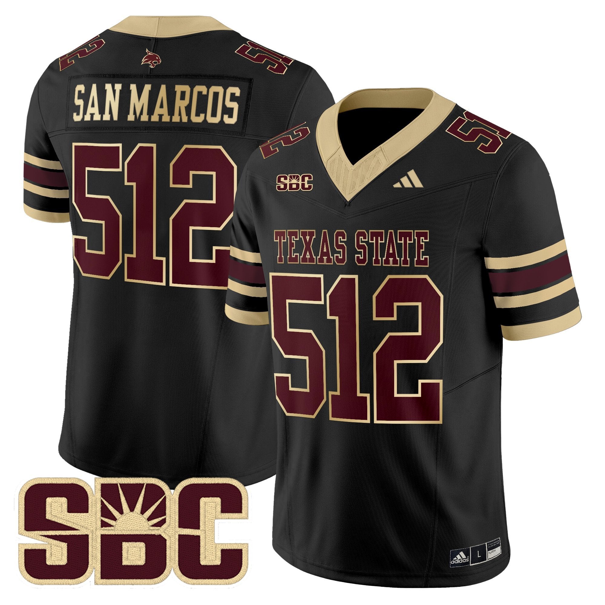 Texas State Bobcats 2025 Vapor Limited Jersey - All Stitched