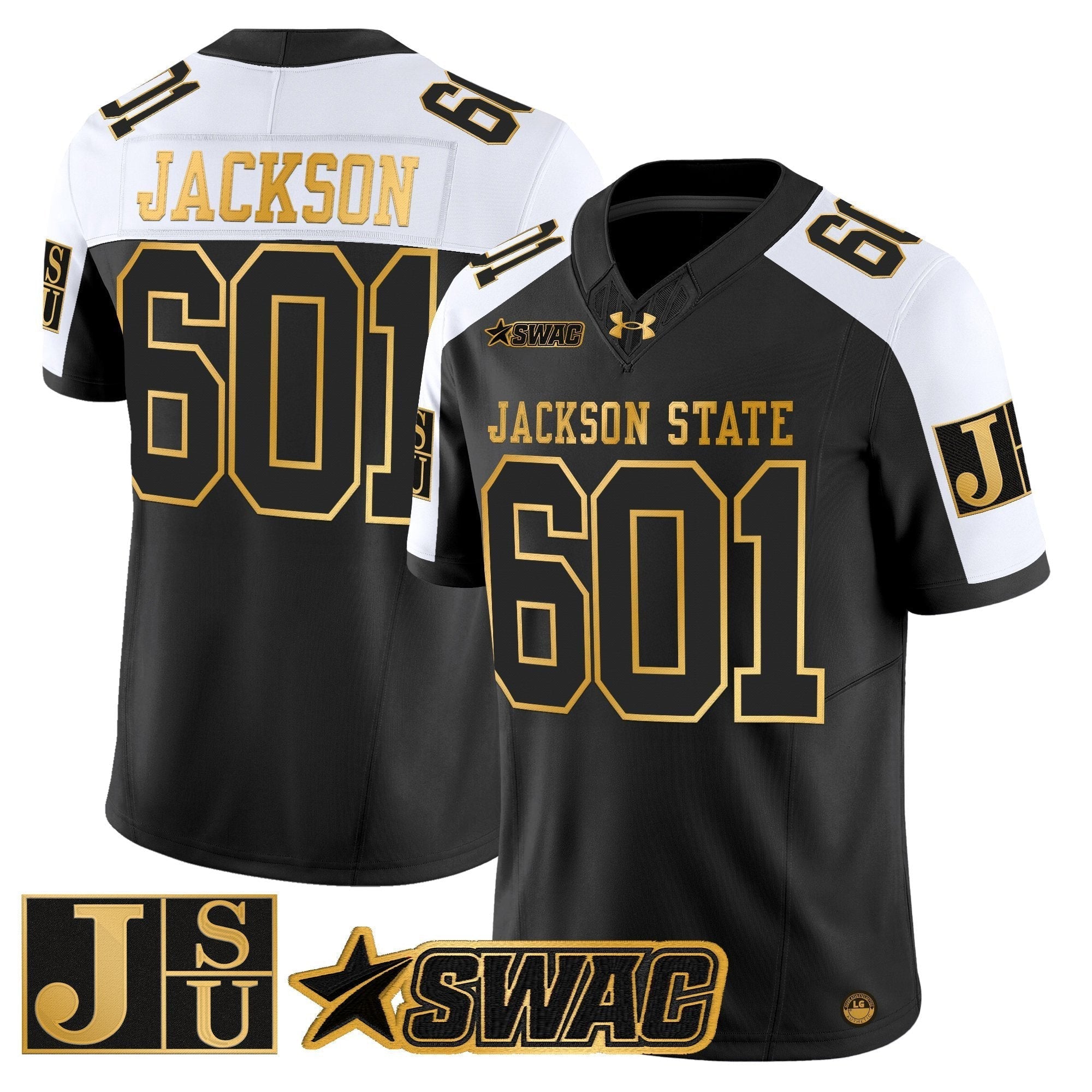 Jackson State Tigers 2025 Gold Vapor Limited Jersey - All Stitched