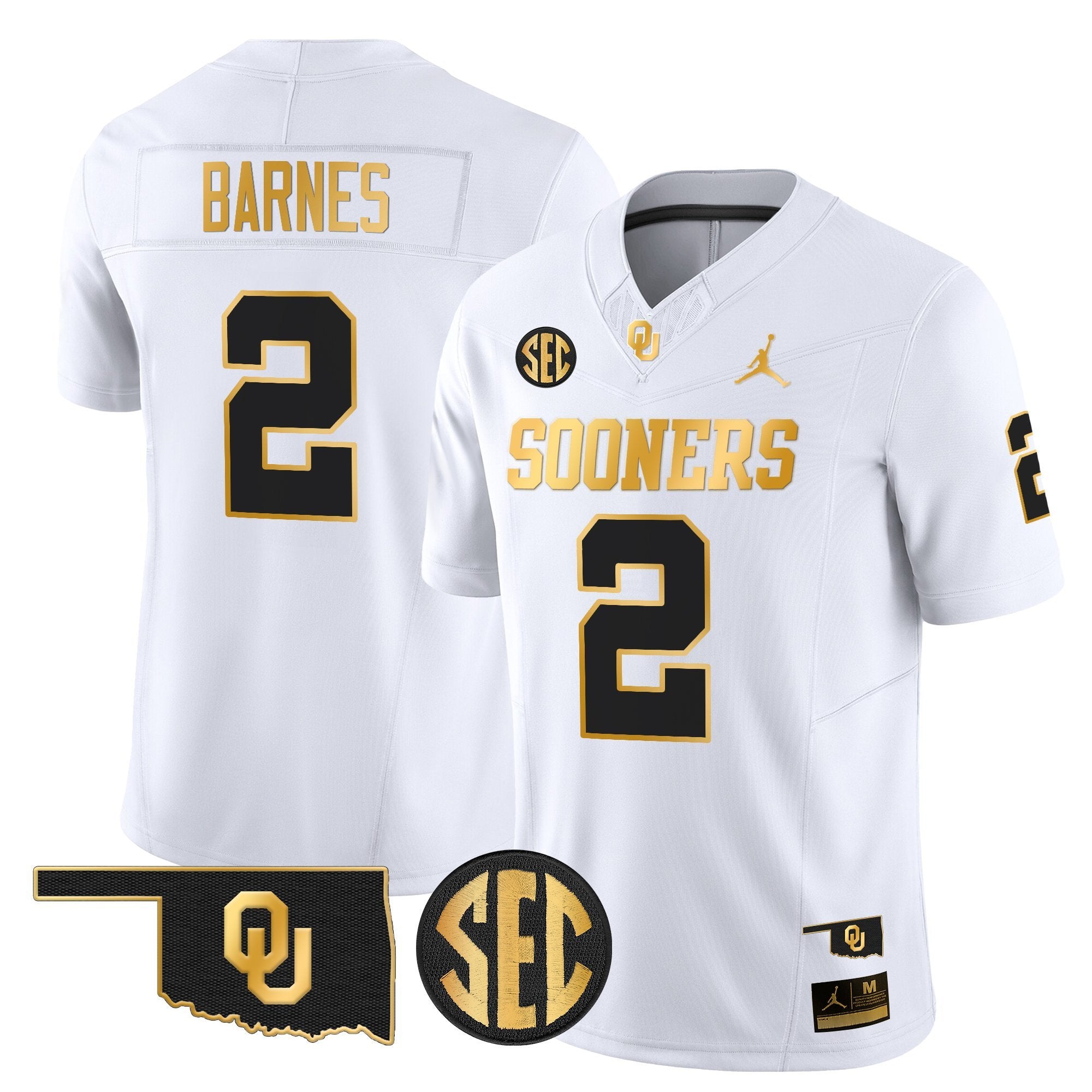 Oklahoma Sooners 2025 Gold Vapor Limited Jersey - All Stitched