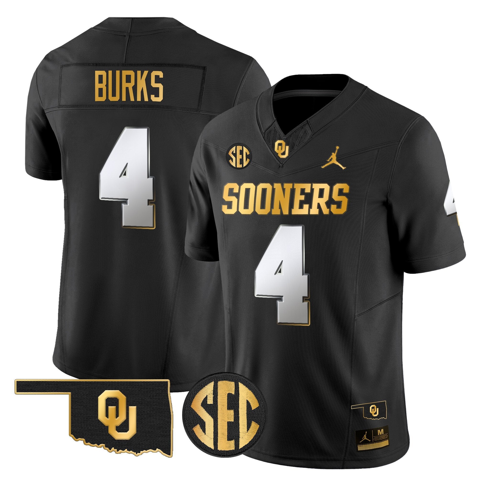 Oklahoma Sooners 2025 Gold Vapor Limited Jersey - All Stitched