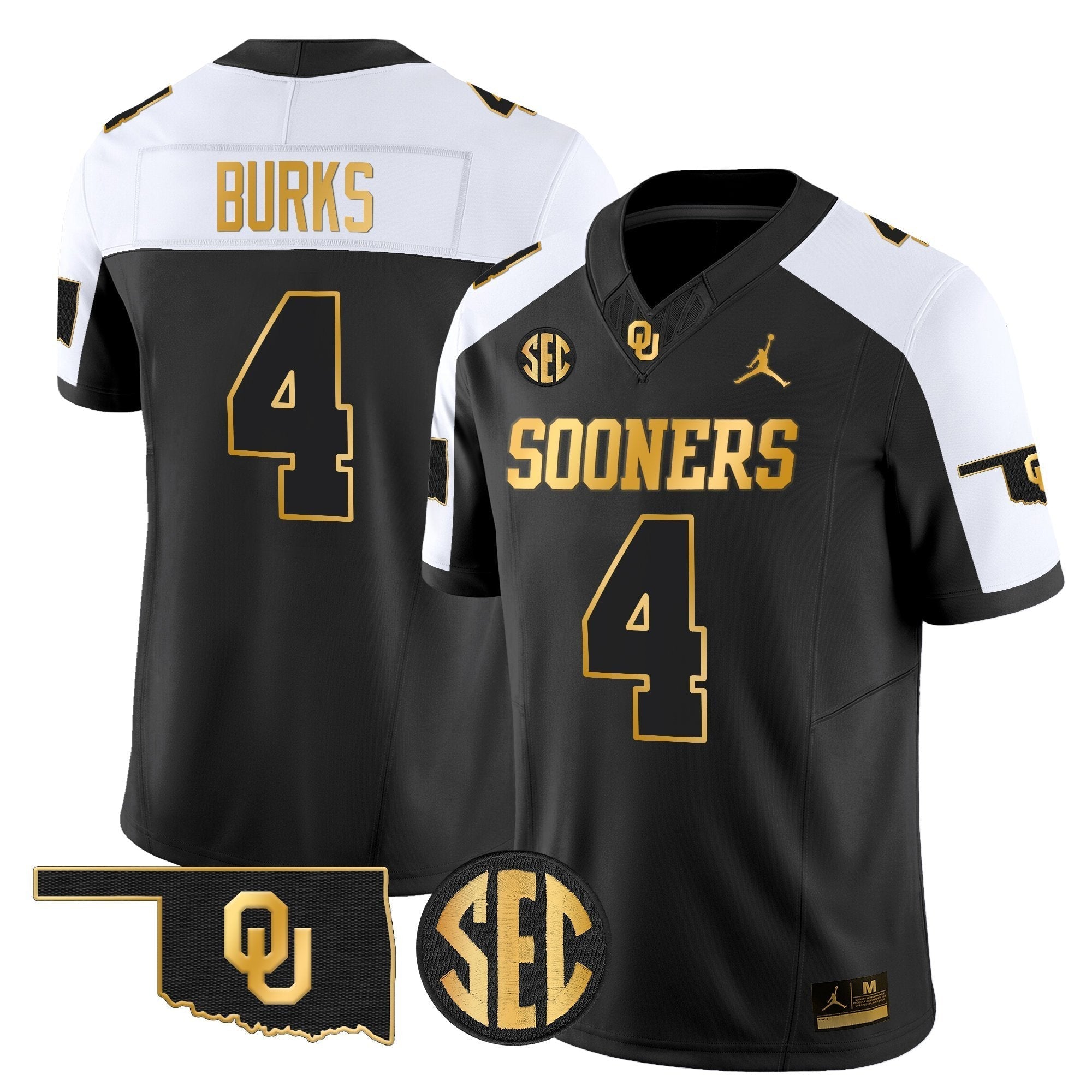 Oklahoma Sooners 2025 Gold Vapor Limited Jersey - All Stitched