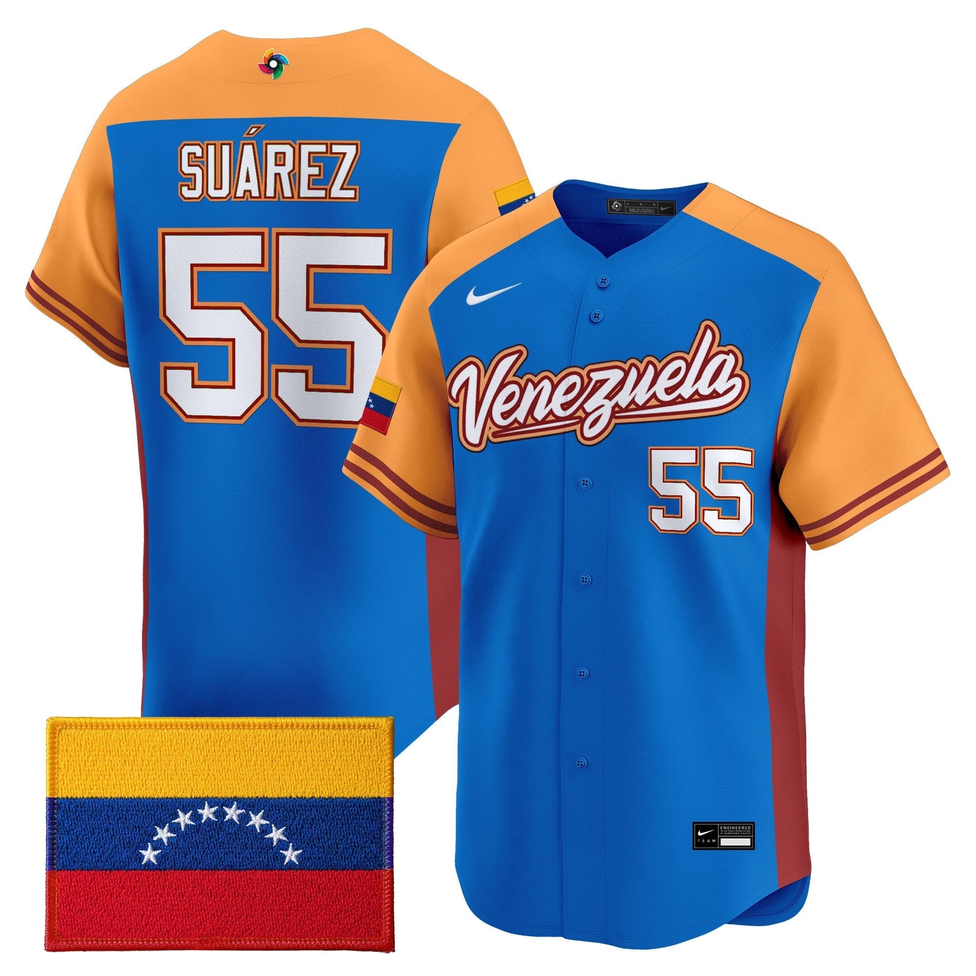 Team Venezuela World Baseball Classic Vapor Premier Jersey - 2026 Roster - All Stitched