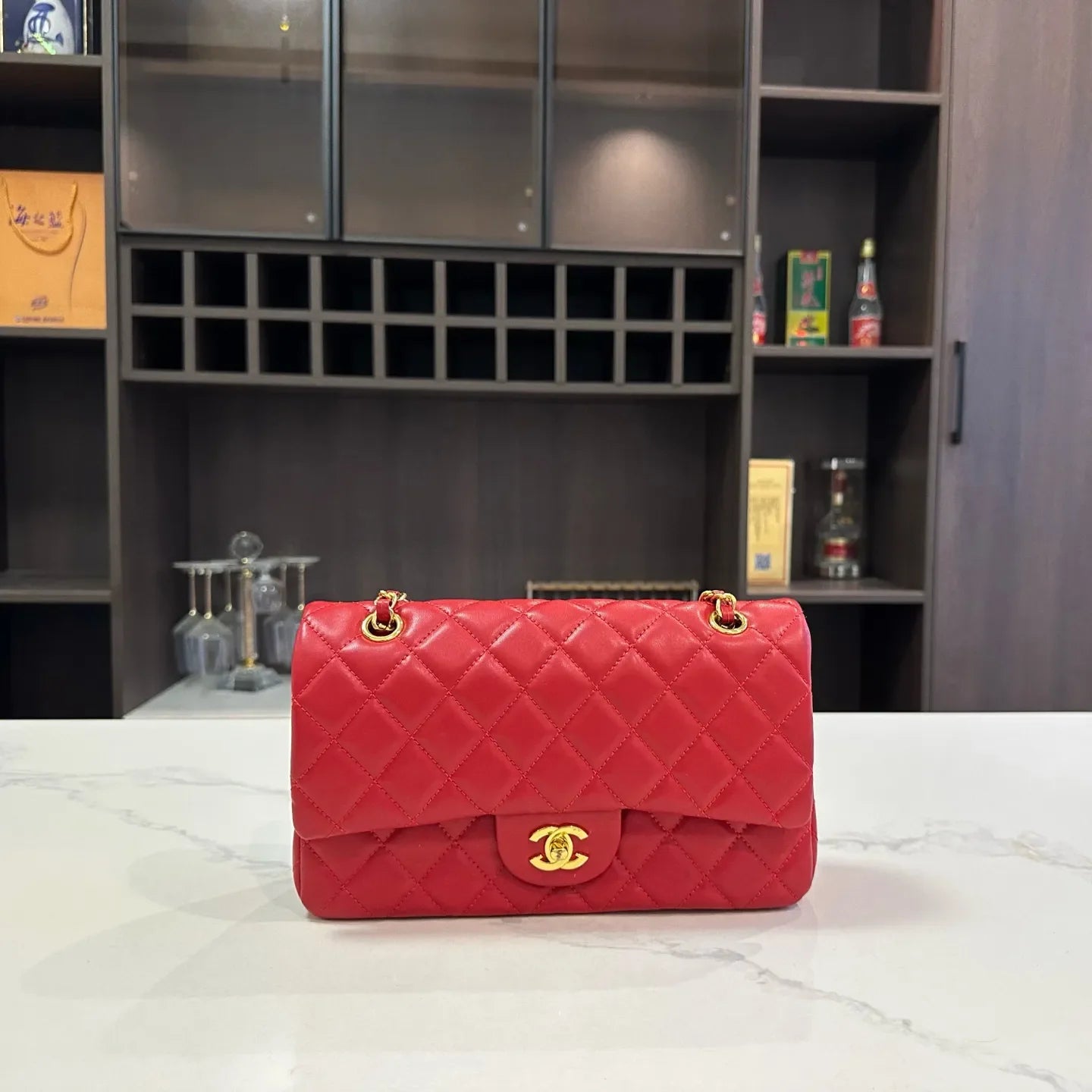Classic Chain Quilted Flap Luxury Bag High-Quality Leather Handbag