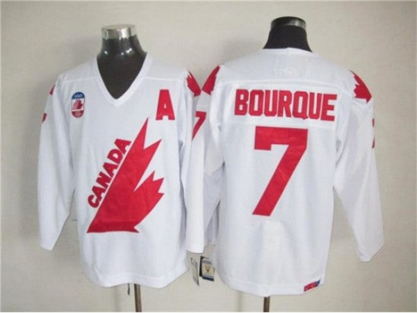 1991 Canada Cup Team Canada #7 Ray Bourque CCM Vintage Jersey -White