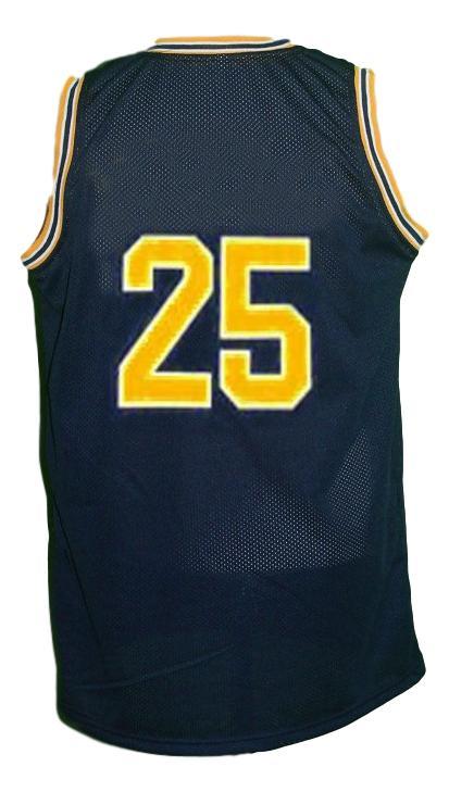 Jun Howard Jersey #25 Michigan College Basketball Sewn Navy Blue