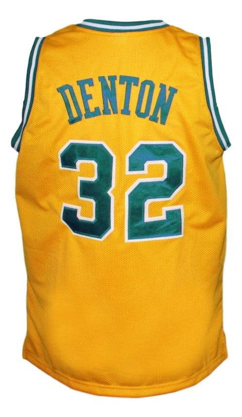 Denton Jersey #32 Memphis Tams Retro Aba 1974 Basketball Yellow
