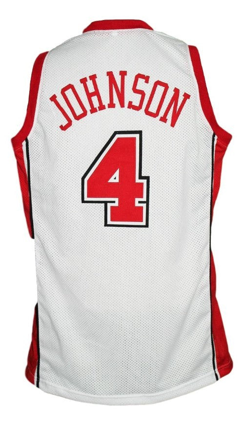 Larry Johnson Jersey #4 Rebels College Basketball White