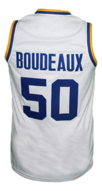 Neon Boudeaux Jersey #50 Western Blue Chips Movie Basketball White